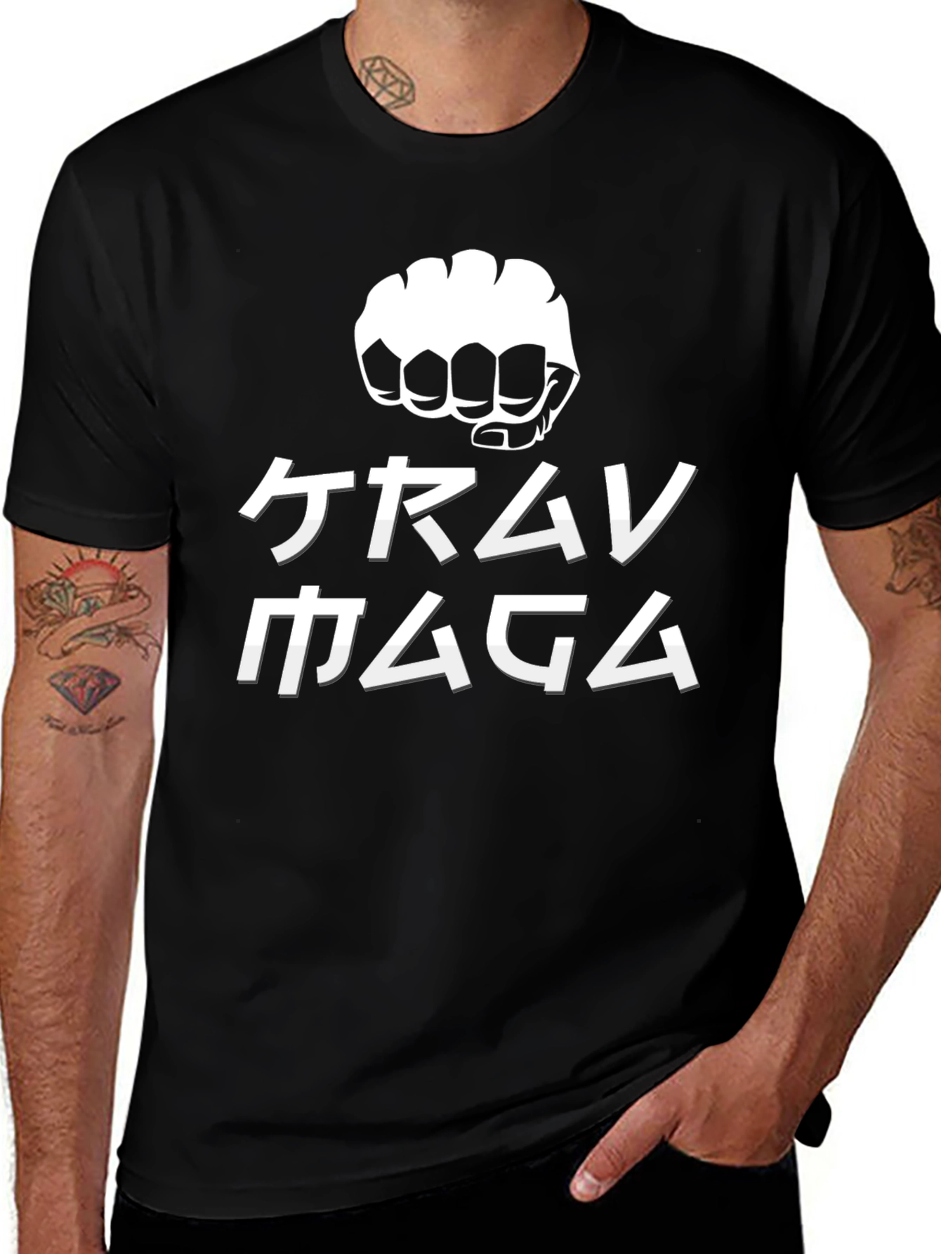 Krav Maga Fist Graphic Black T-Shirt