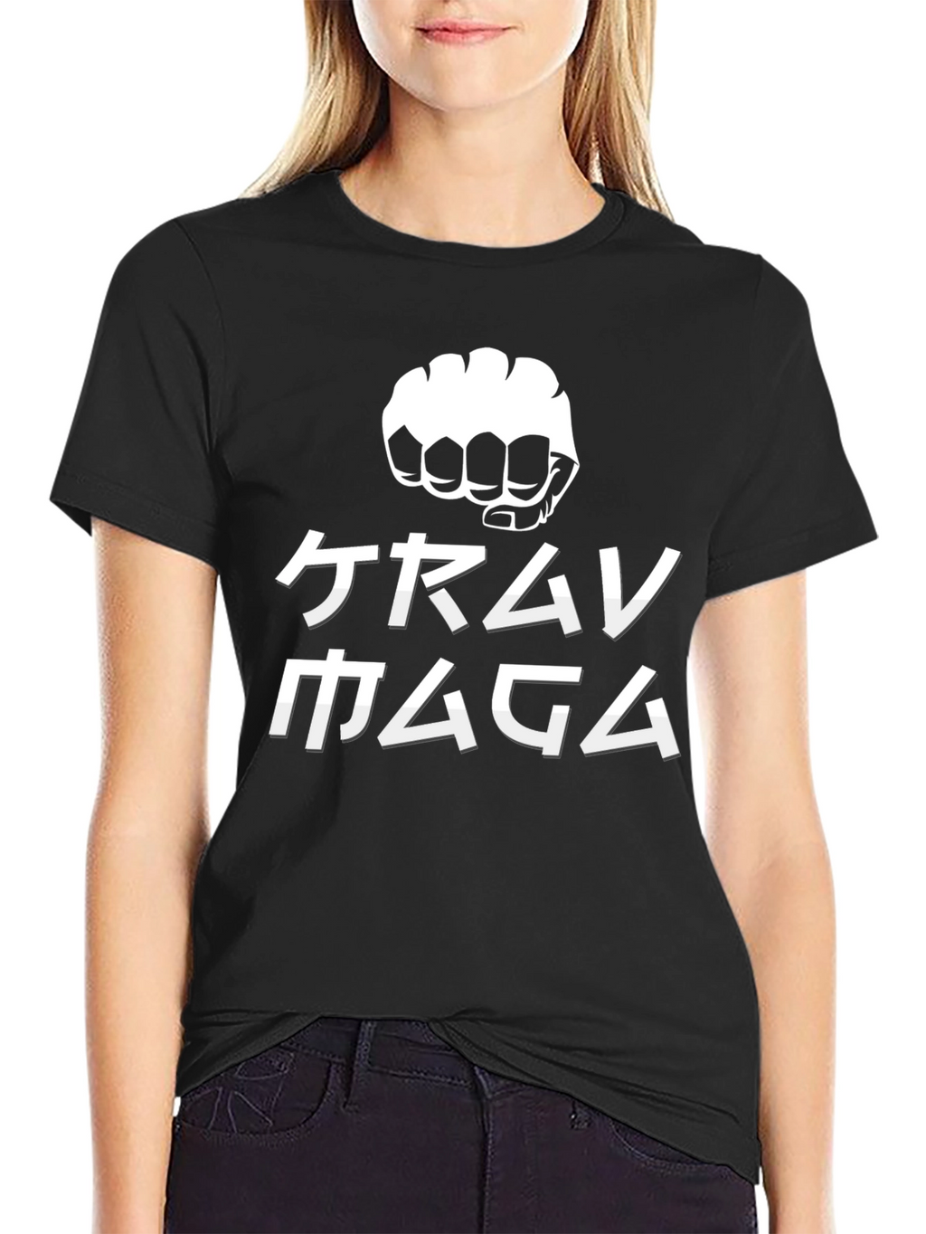 Krav Maga Fist Graphic Black T-Shirt