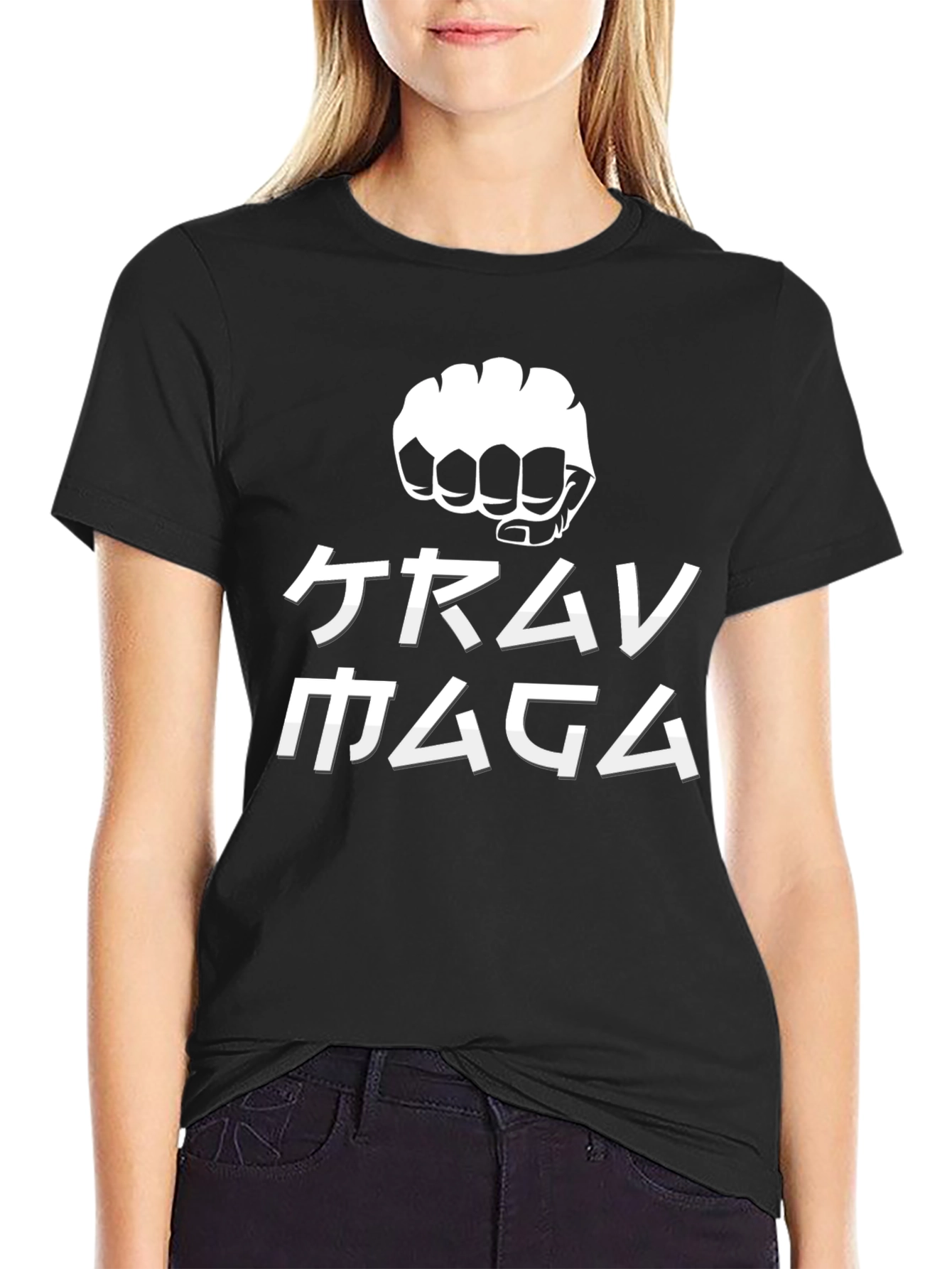 Krav Maga Fist Graphic Black T-Shirt