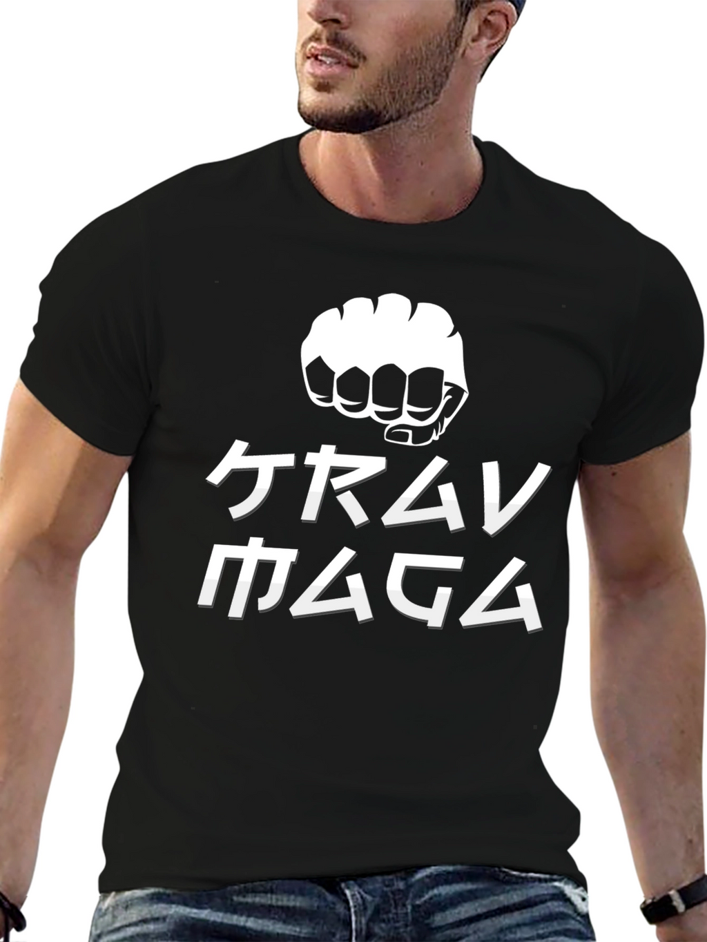 Krav Maga Fist Graphic Black T-Shirt