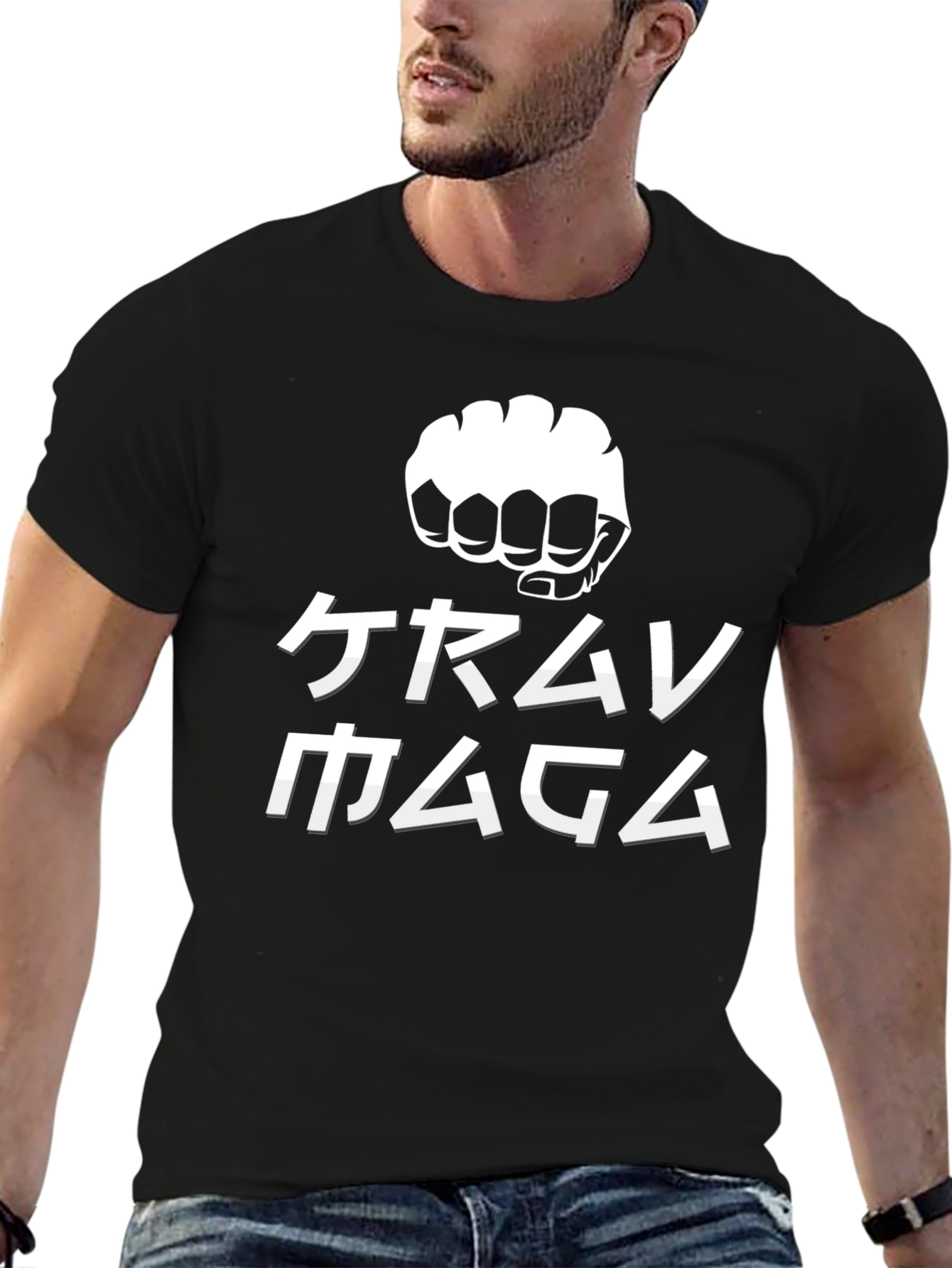 Krav Maga Fist Graphic Black T-Shirt