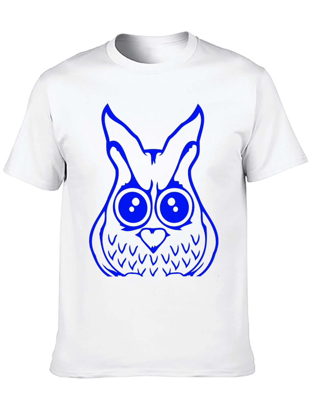 Cool Owl Graphic Tee - Black Cotton T-Shirt