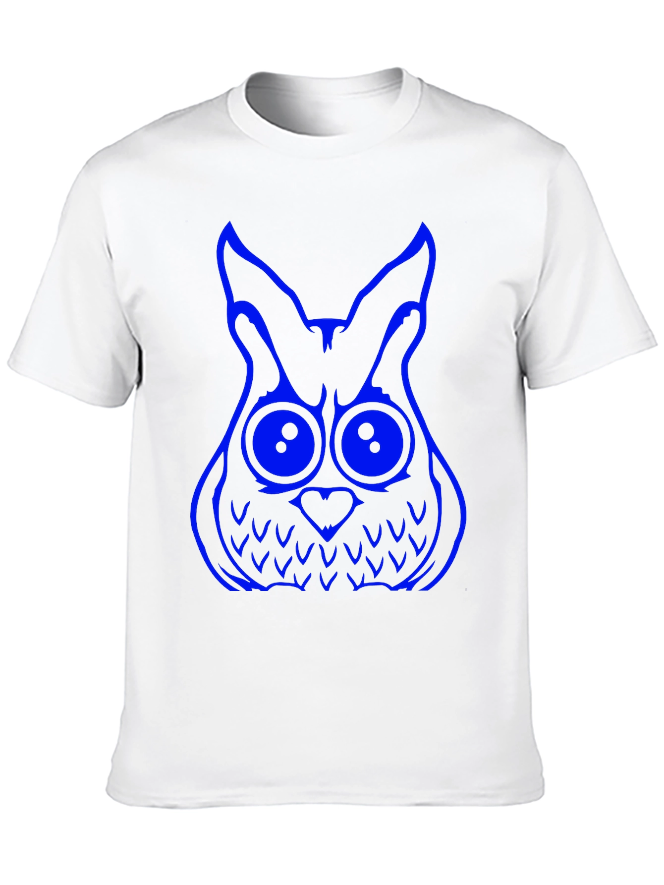 Cool Owl Graphic Tee - Black Cotton T-Shirt