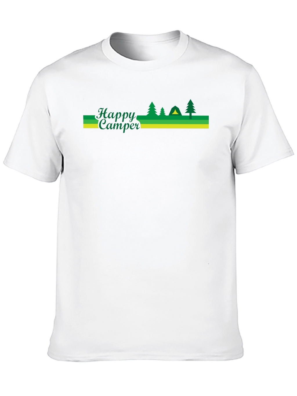 Happy Camper Black Graphic T-Shirt