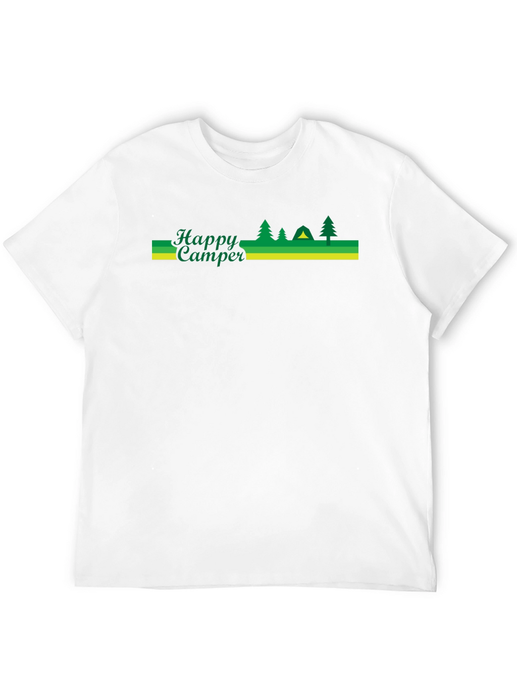 Happy Camper Black Graphic T-Shirt