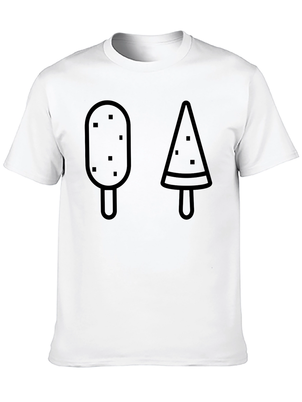 Popsicle Graphic Tee - Casual Black T-Shirt