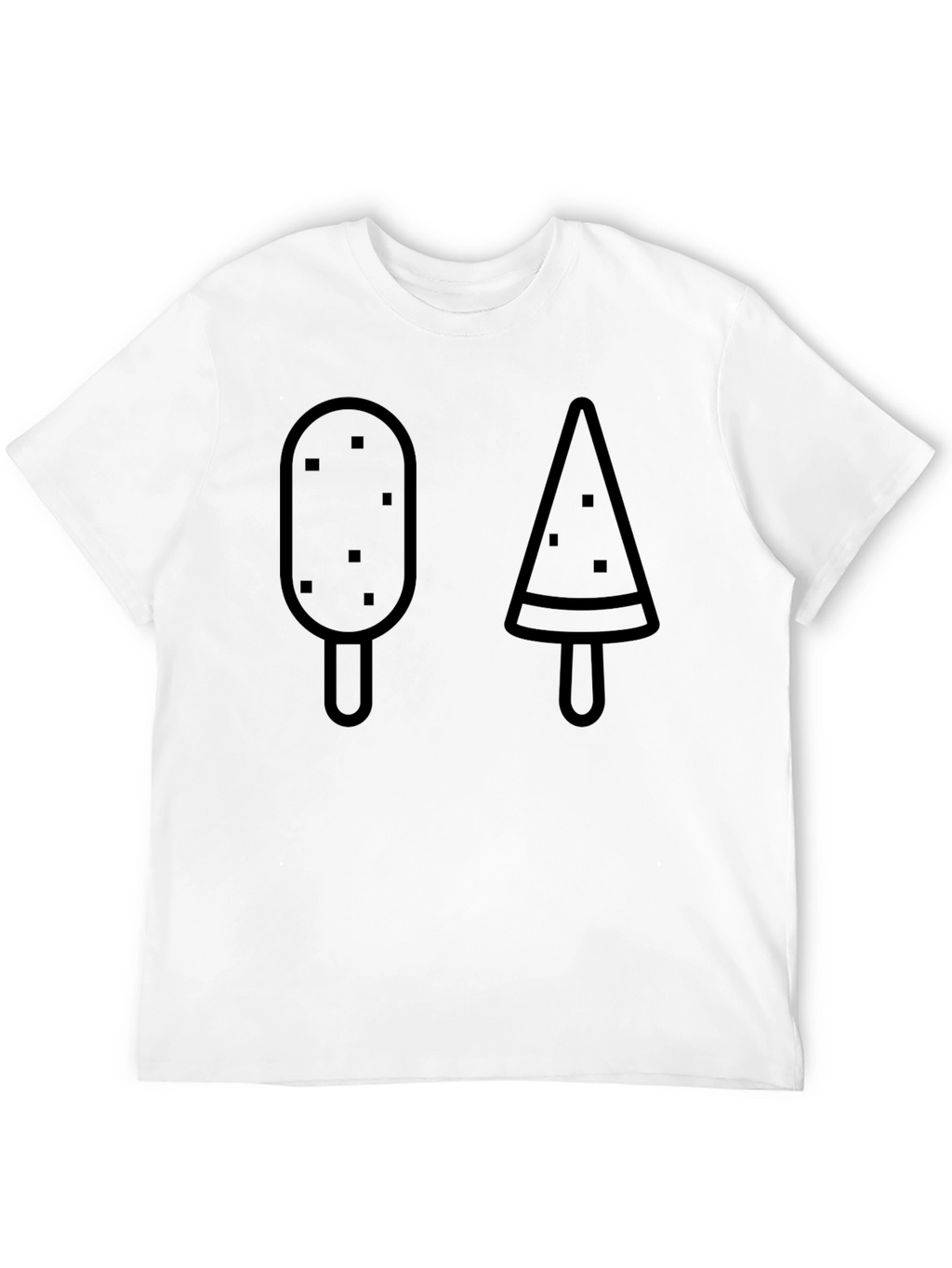 Popsicle Graphic Tee - Casual Black T-Shirt