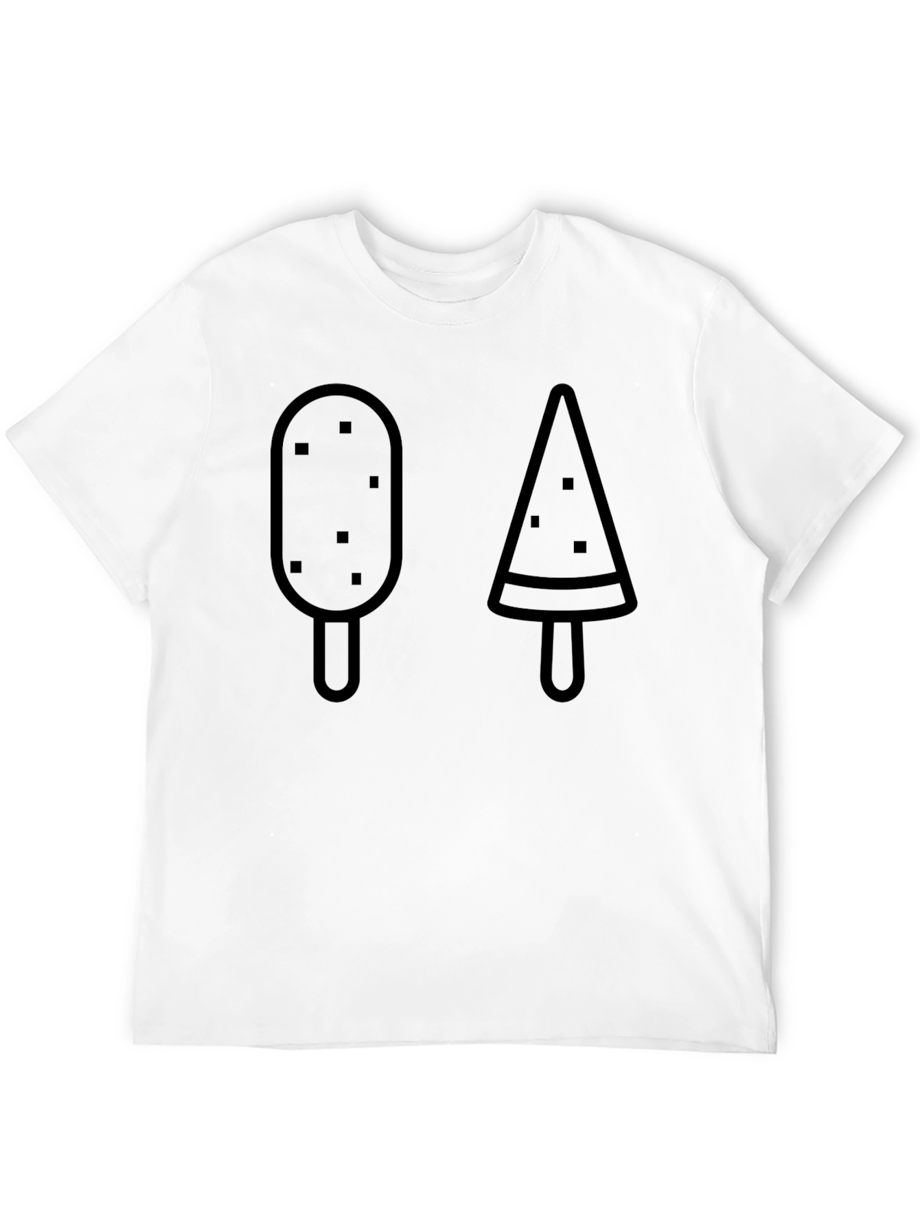 Popsicle Graphic Tee - Casual Black T-Shirt
