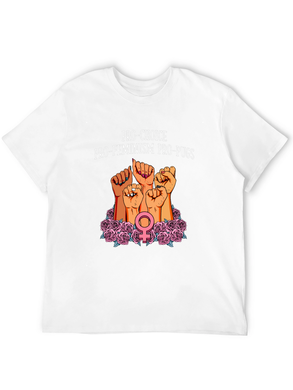 Pro-Choice Feminist Pug Graphic Tee