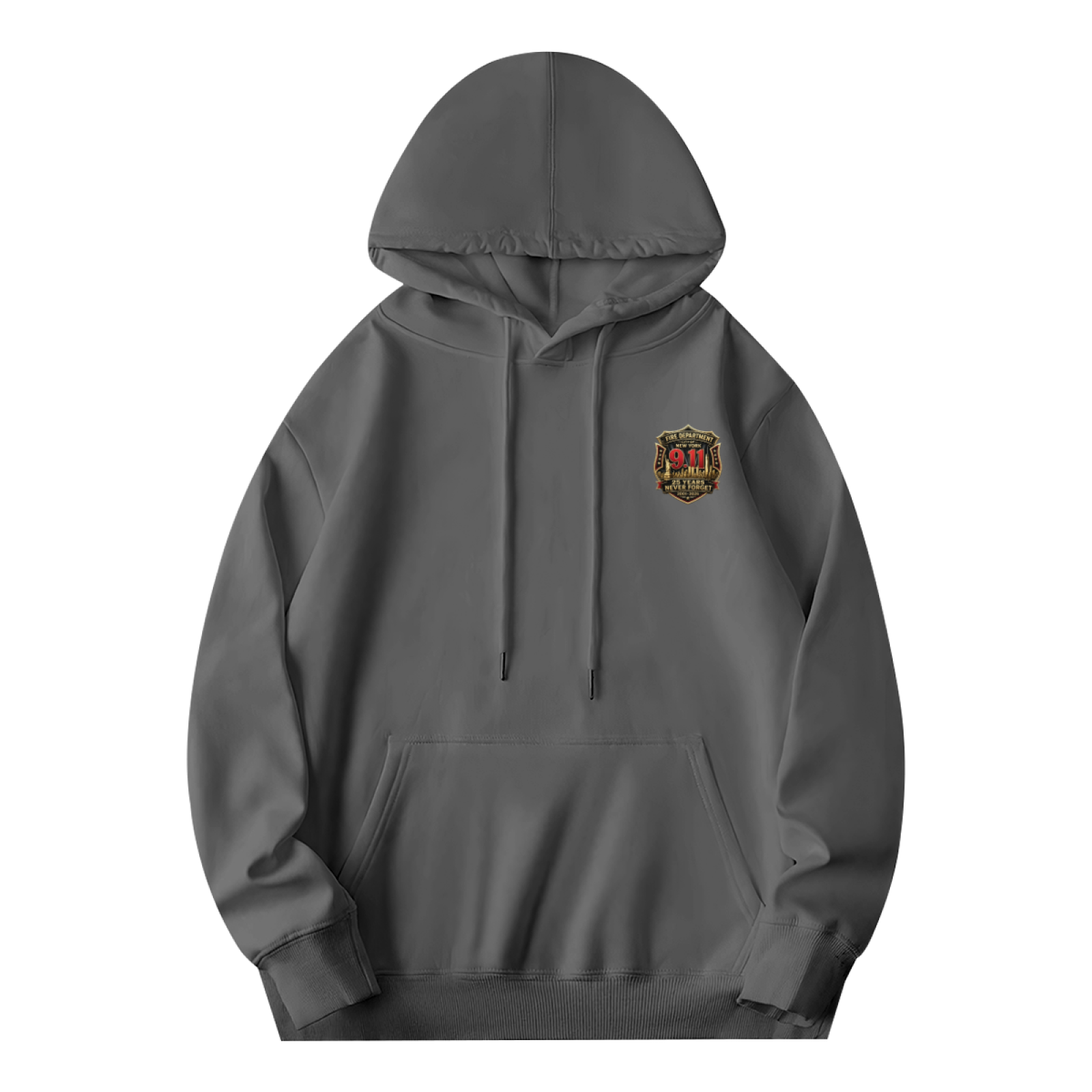 FDNY New York 9/11 25 Years Never Forget Commemorative Double?Sided Hoodie