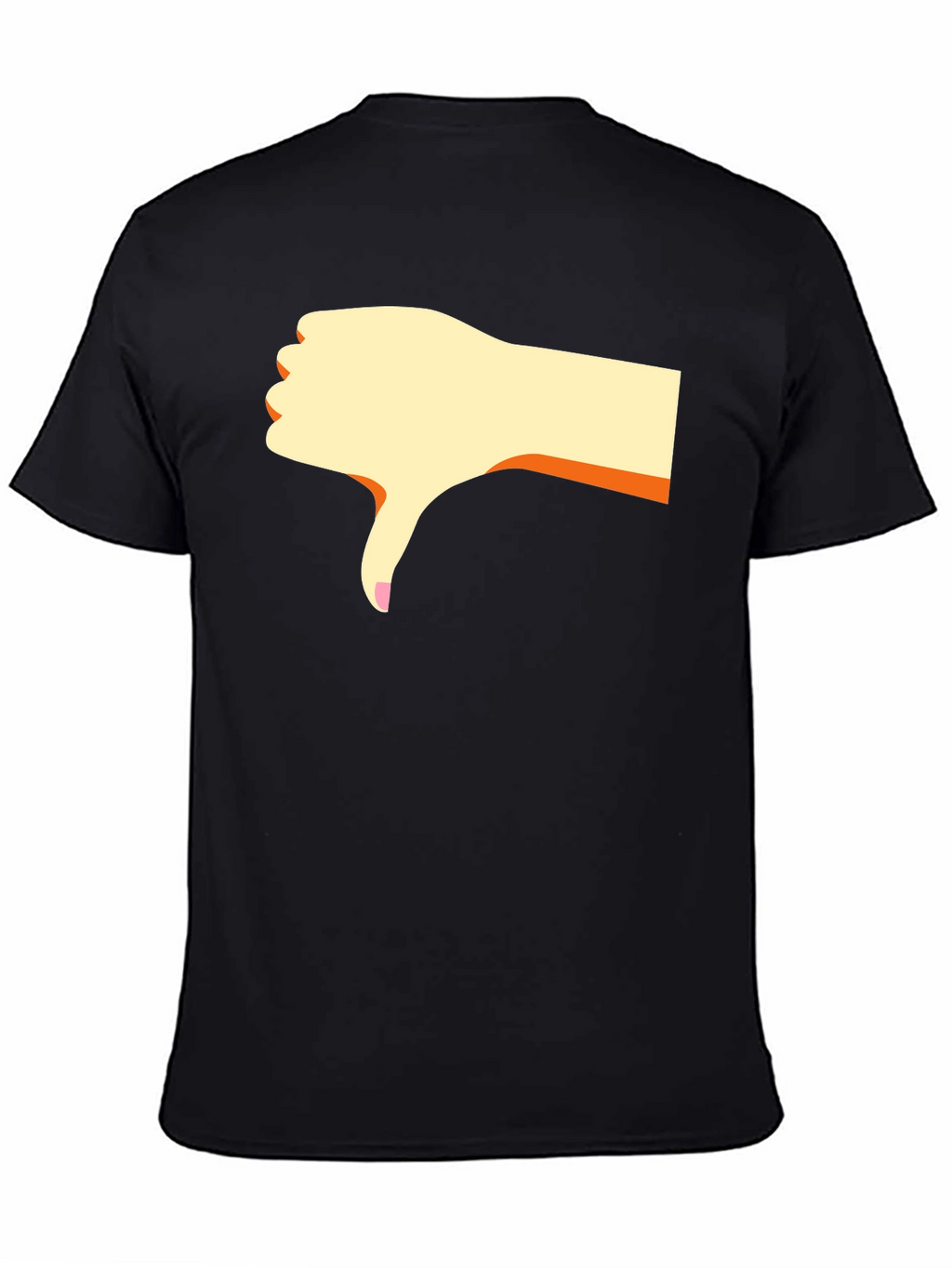 Dislike Hand Graphic Black T-Shirt