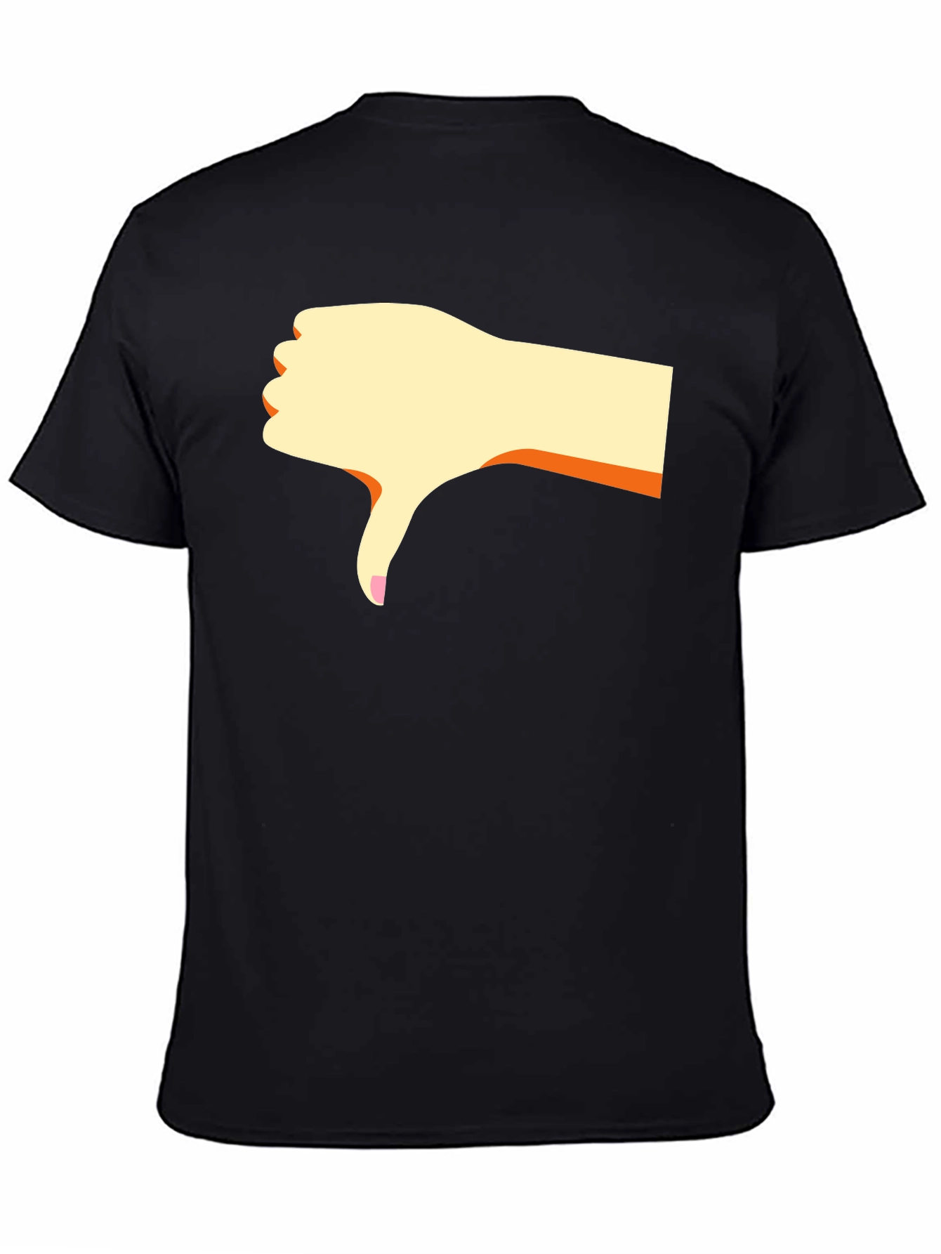Dislike Hand Graphic Black T-Shirt