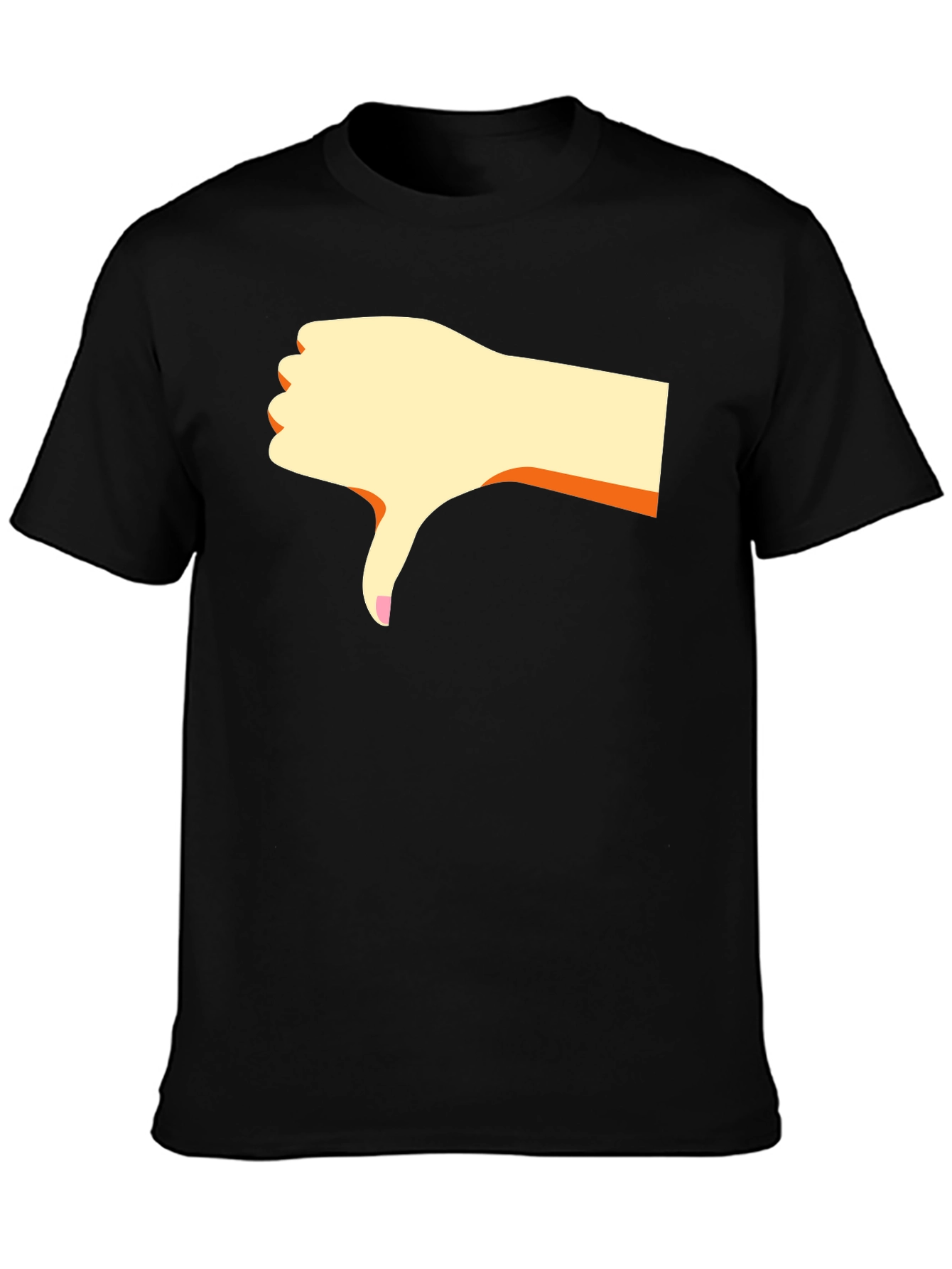 Dislike Hand Graphic Black T-Shirt