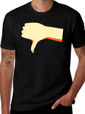 Dislike Hand Graphic Black T-Shirt