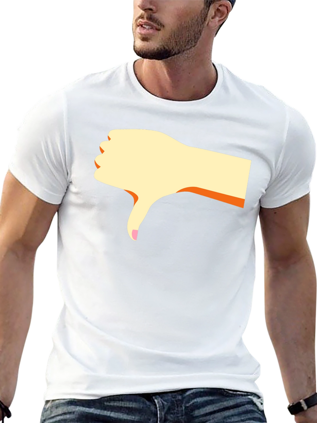 Dislike Hand Graphic Black T-Shirt