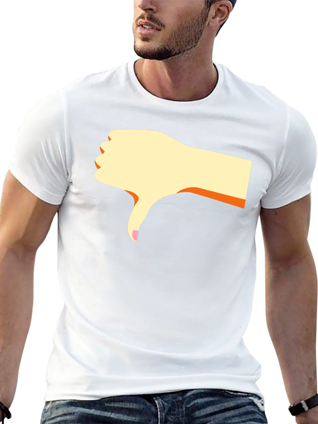 Dislike Hand Graphic Black T-Shirt