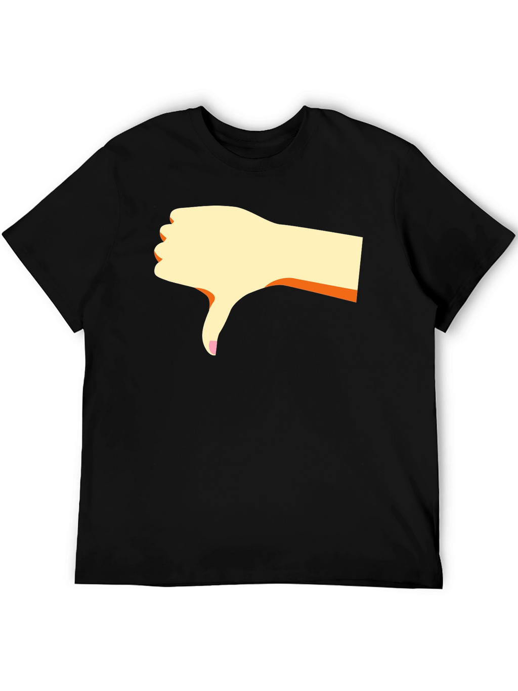 Dislike Hand Graphic Black T-Shirt