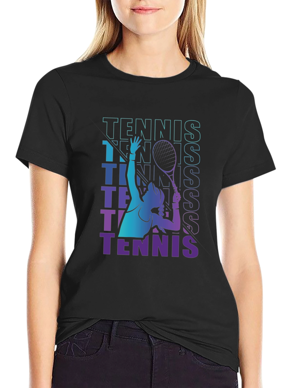 Tennis Player Graphic Tee - Serve Style