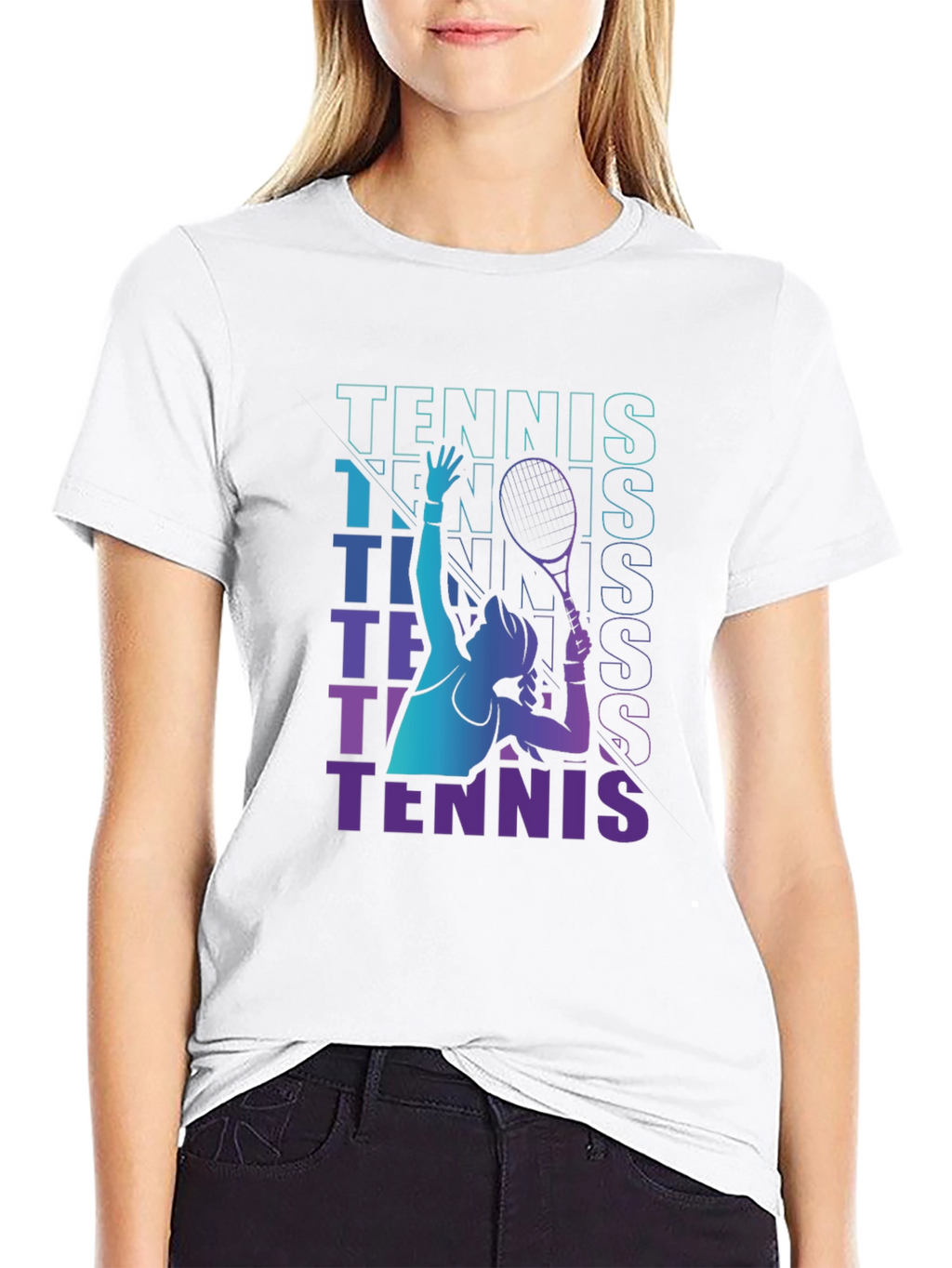 Tennis Player Graphic Tee - Serve Style