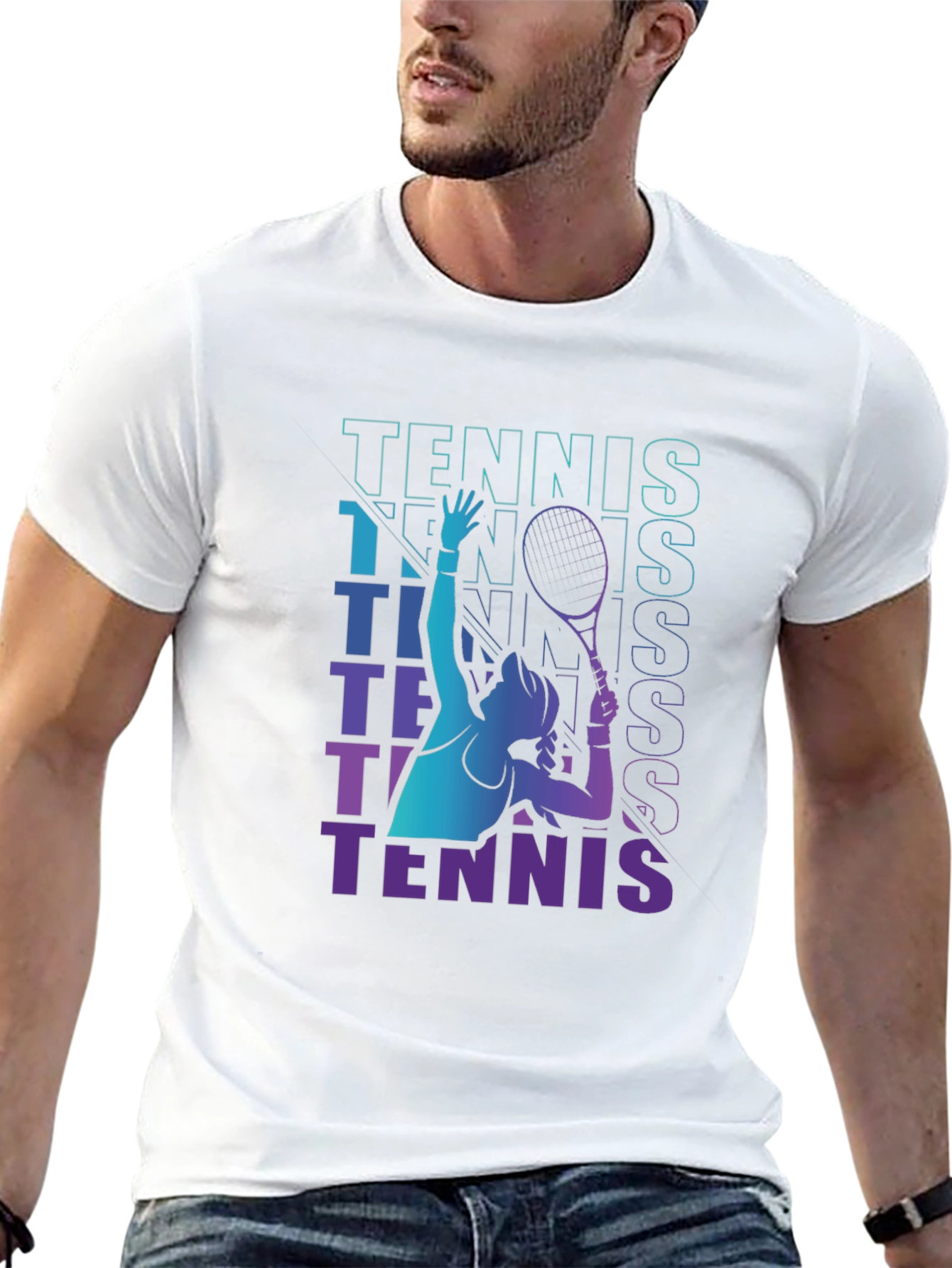 Tennis Player Graphic Tee - Serve Style