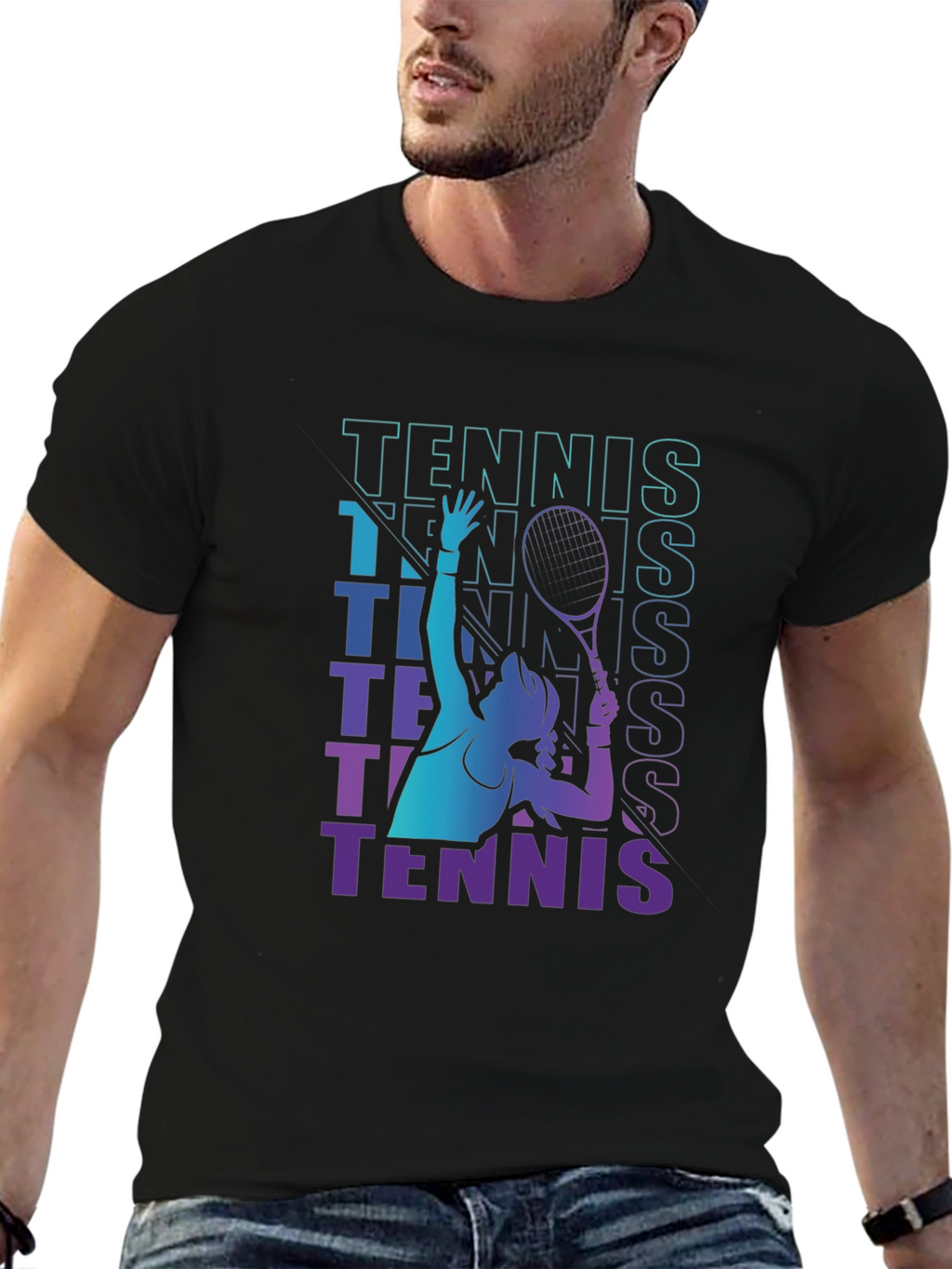 Tennis Player Graphic Tee - Serve Style