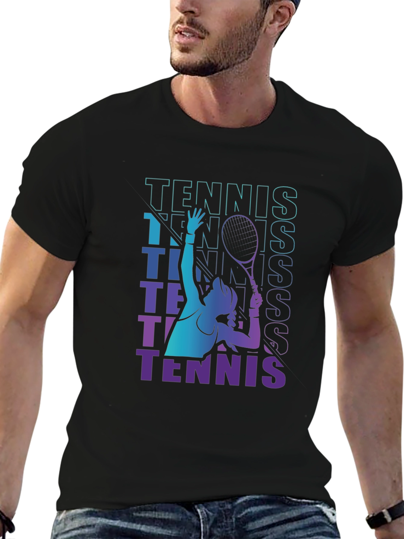 Tennis Player Graphic Tee - Serve Style