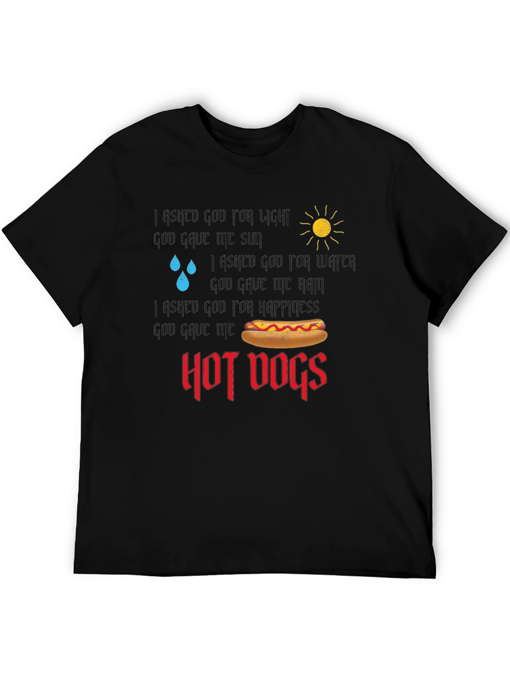 Funny Hot Dog Lover T-Shirt Weather Graphic Tee