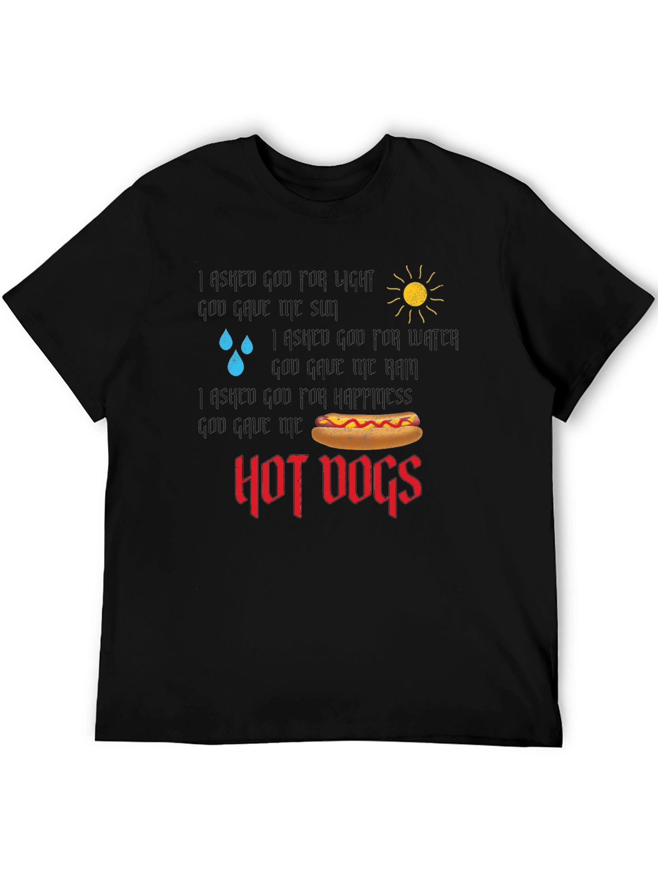 Funny Hot Dog Lover T-Shirt Weather Graphic Tee