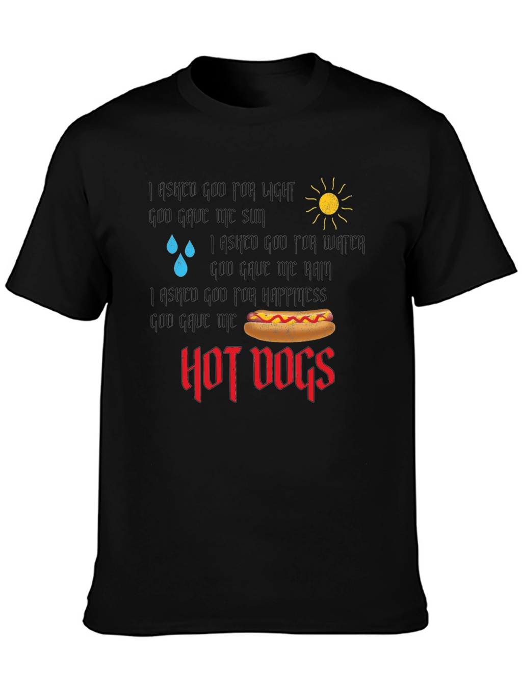 Funny Hot Dog Lover T-Shirt Weather Graphic Tee