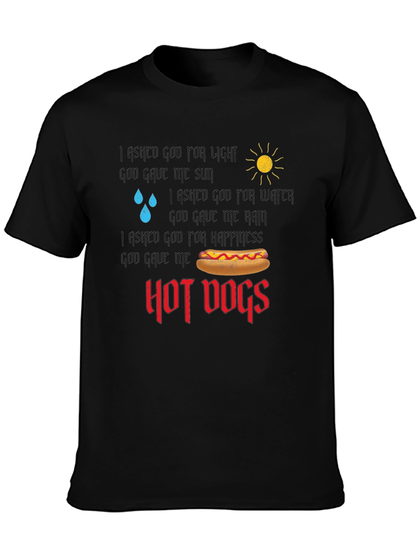 Funny Hot Dog Lover T-Shirt Weather Graphic Tee