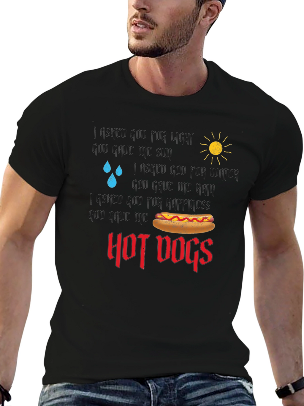 Funny Hot Dog Lover T-Shirt Weather Graphic Tee