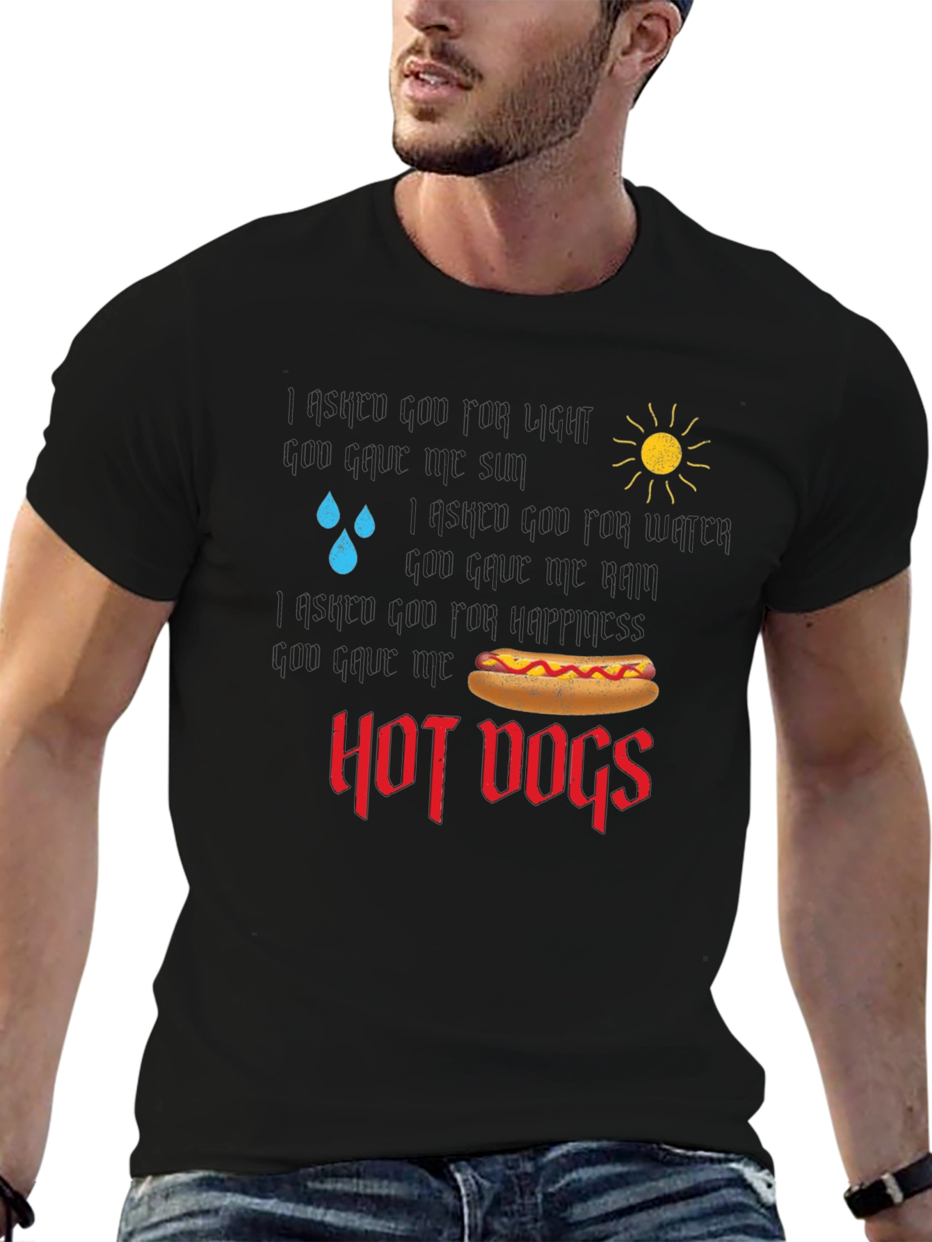 Funny Hot Dog Lover T-Shirt Weather Graphic Tee