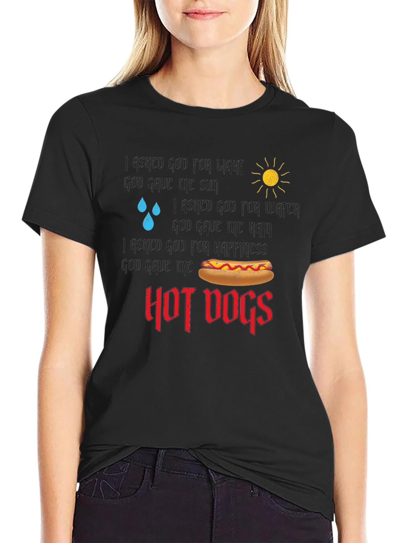 Funny Hot Dog Lover T-Shirt Weather Graphic Tee