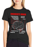 Engineers Brain T-Shirt - Funny Science Humor Tee