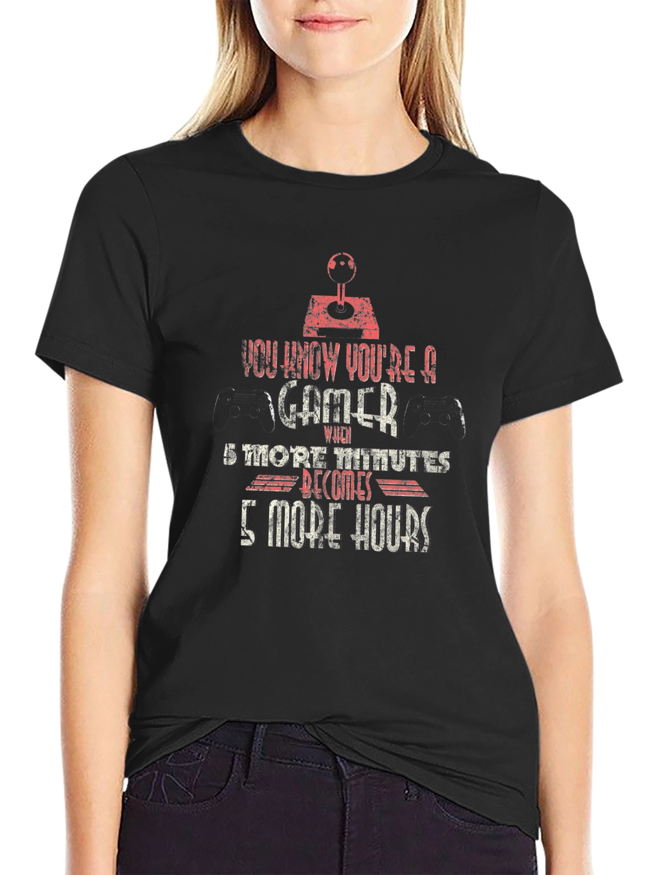 Gamer T-Shirt - 5 More Minutes Funny Graphic Tee