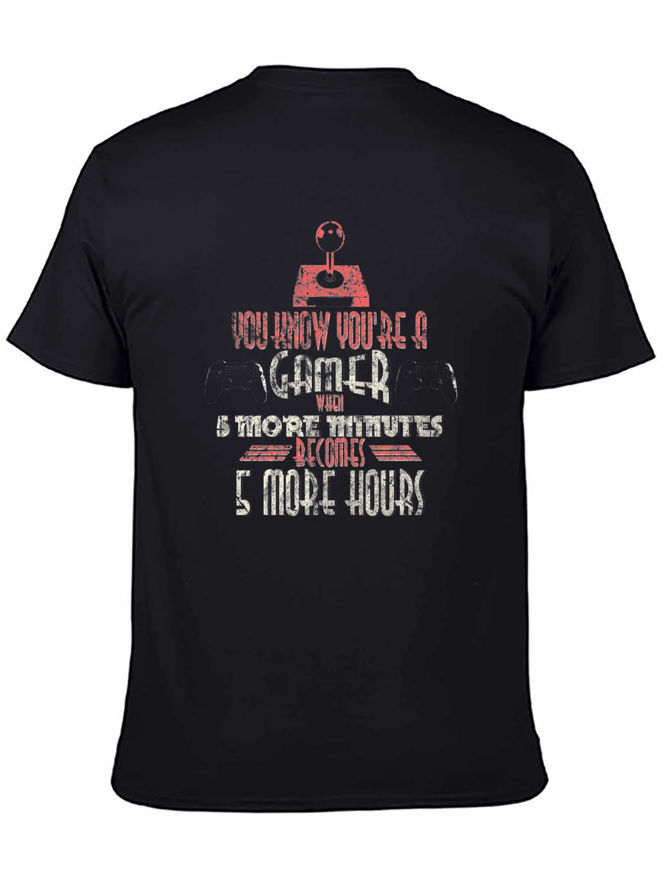Gamer T-Shirt - 5 More Minutes Funny Graphic Tee