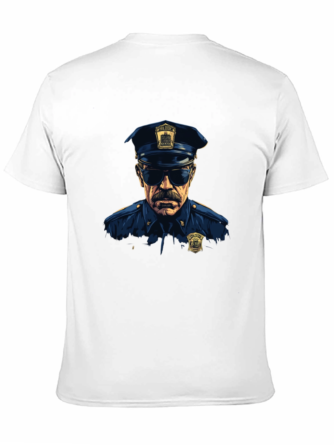 Cop Graphic T-Shirt - Cool Officer Design