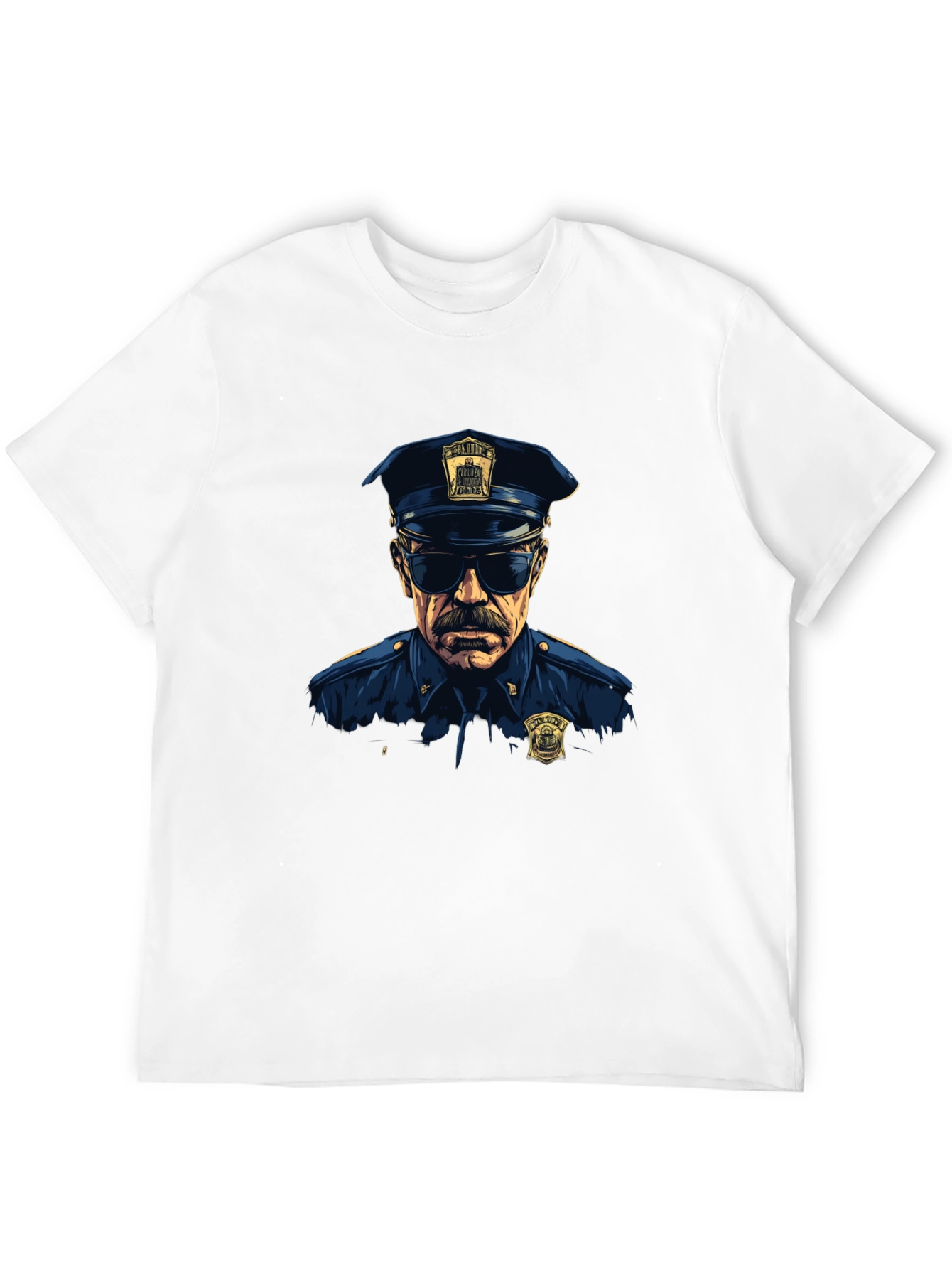 Cop Graphic T-Shirt - Cool Officer Design
