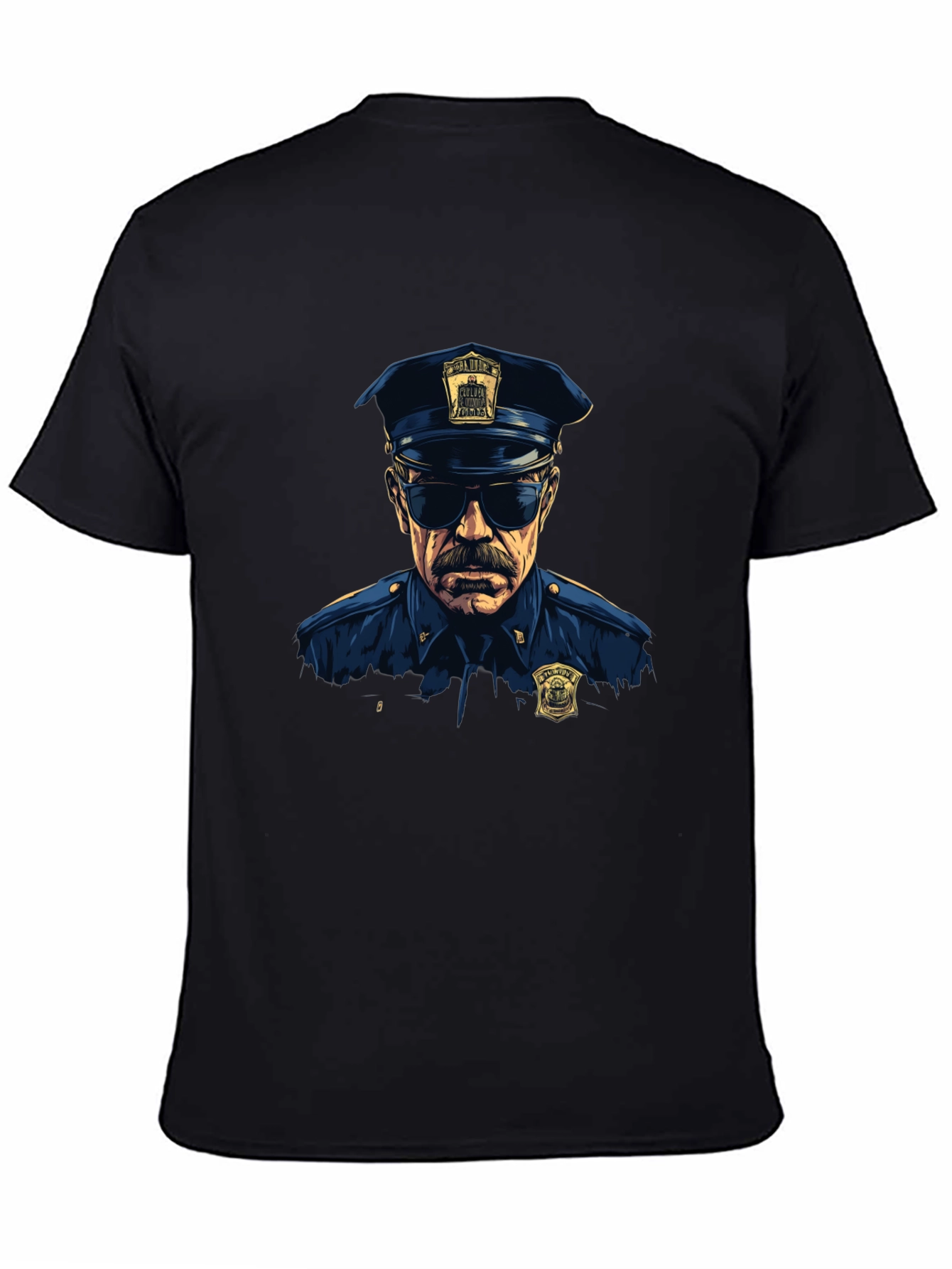 Cop Graphic T-Shirt - Cool Officer Design