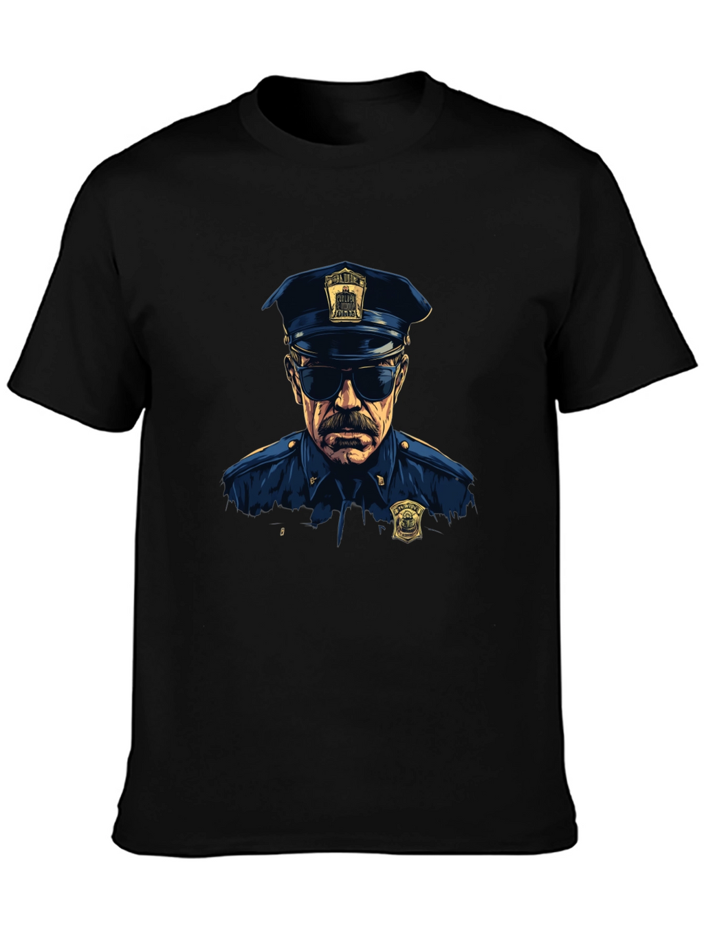 Cop Graphic T-Shirt - Cool Officer Design