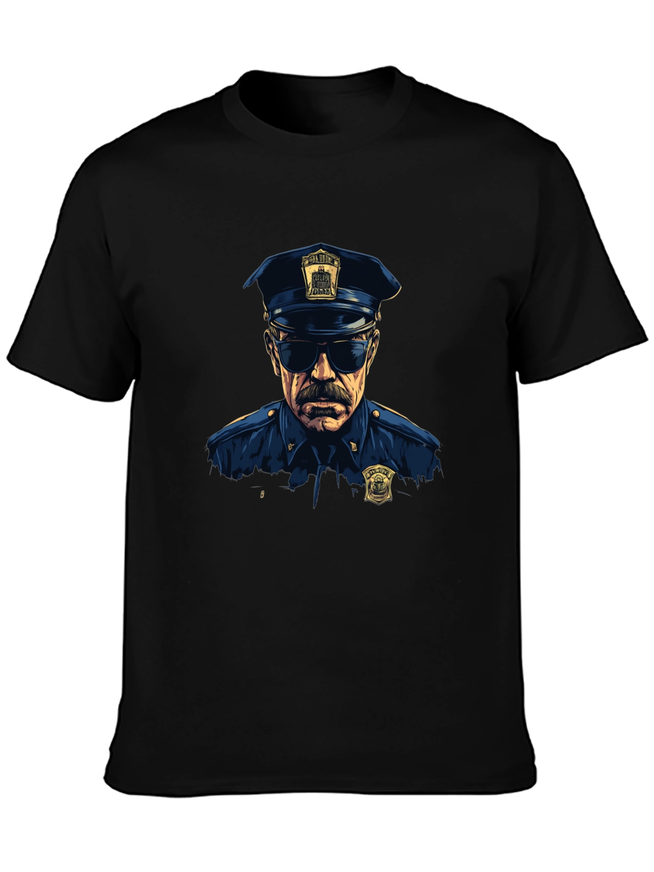 Cop Graphic T-Shirt - Cool Officer Design