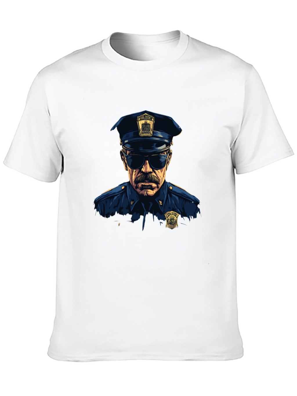 Cop Graphic T-Shirt - Cool Officer Design