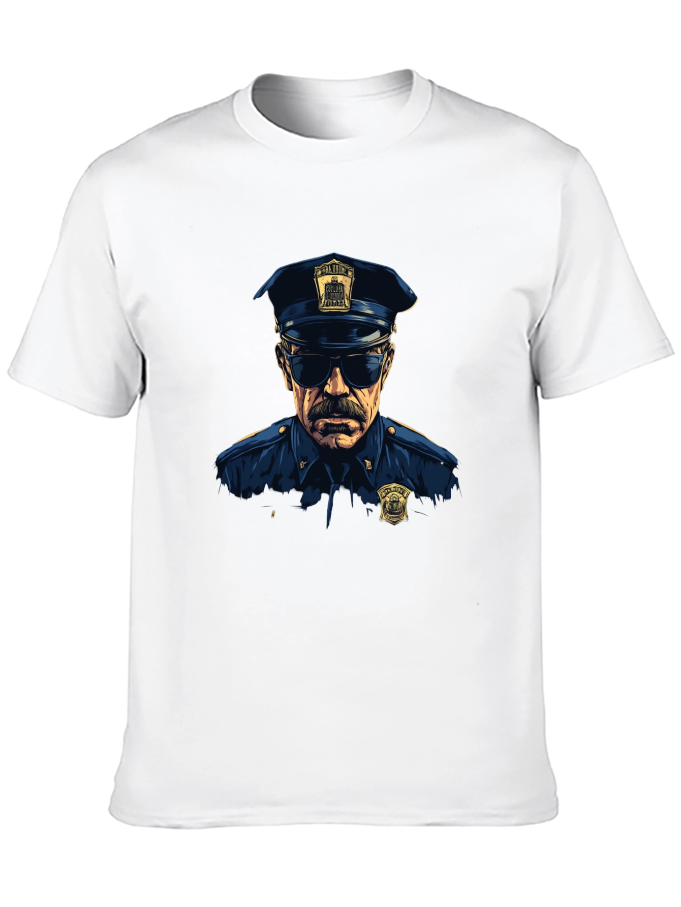 Cop Graphic T-Shirt - Cool Officer Design