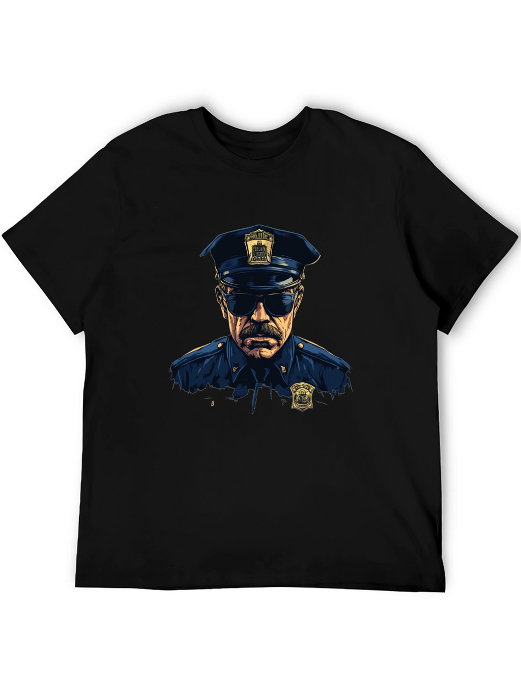 Cop Graphic T-Shirt - Cool Officer Design