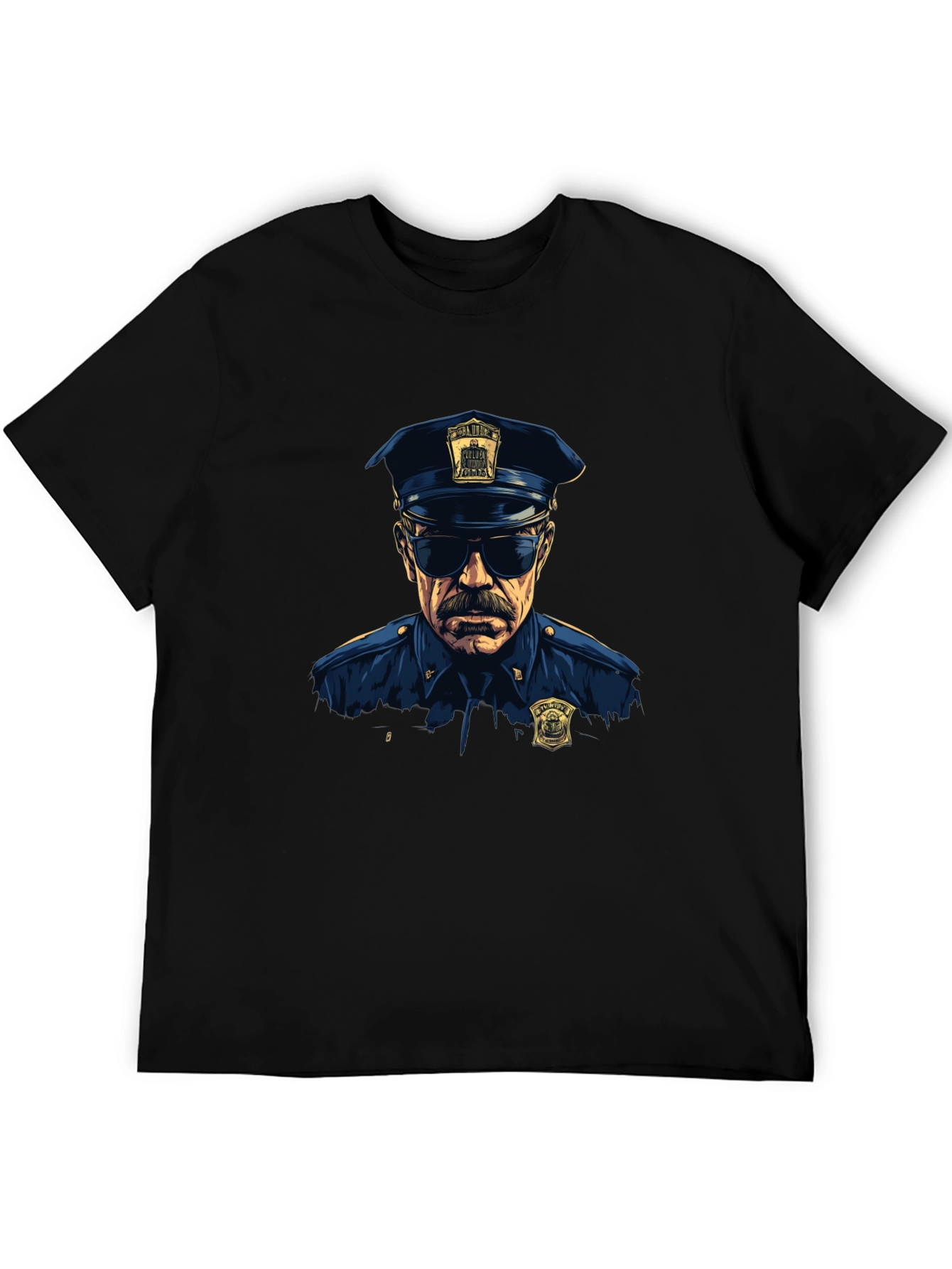 Cop Graphic T-Shirt - Cool Officer Design