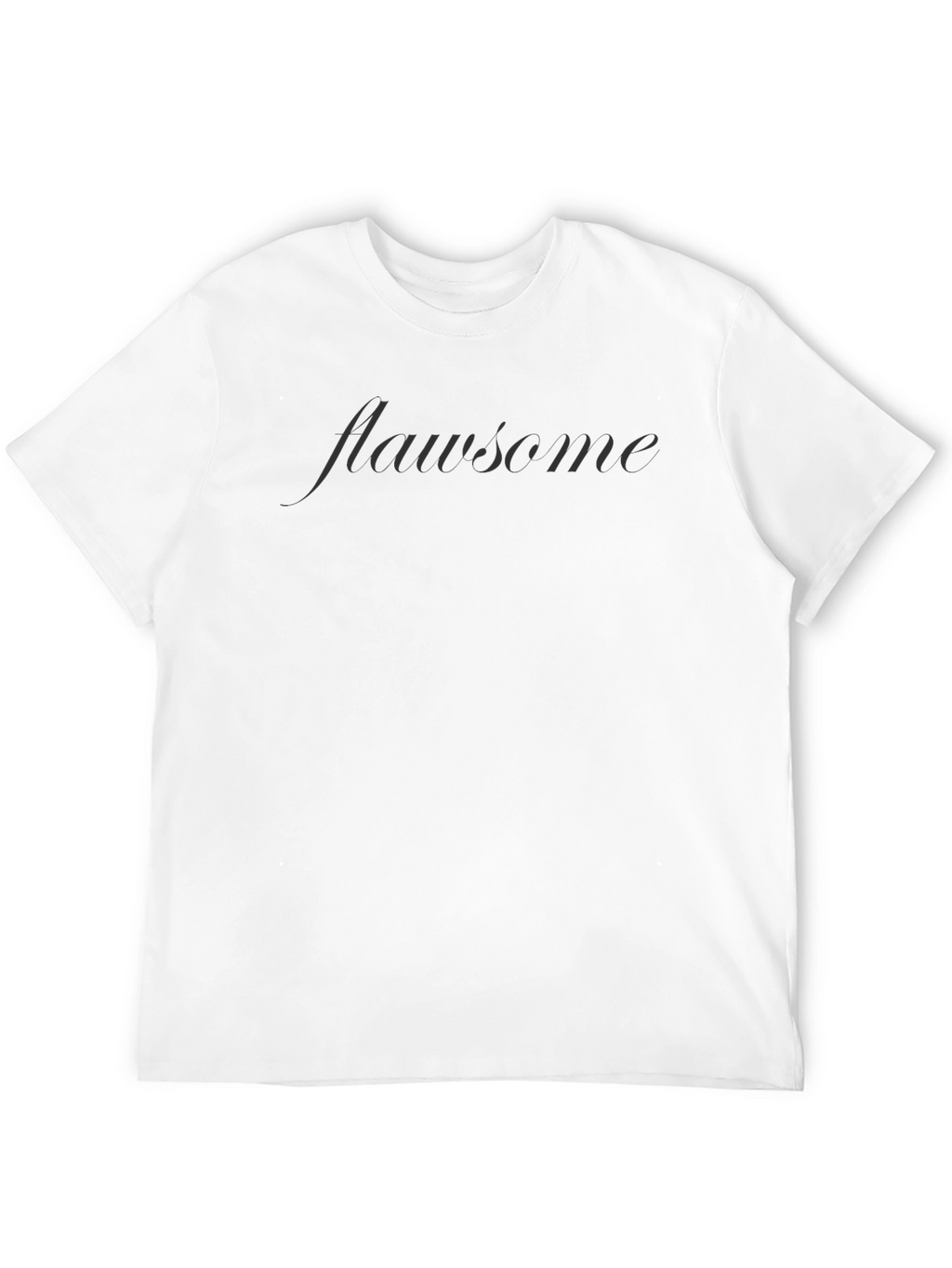 Flawsome Black T-Shirt - Embrace Your Imperfections