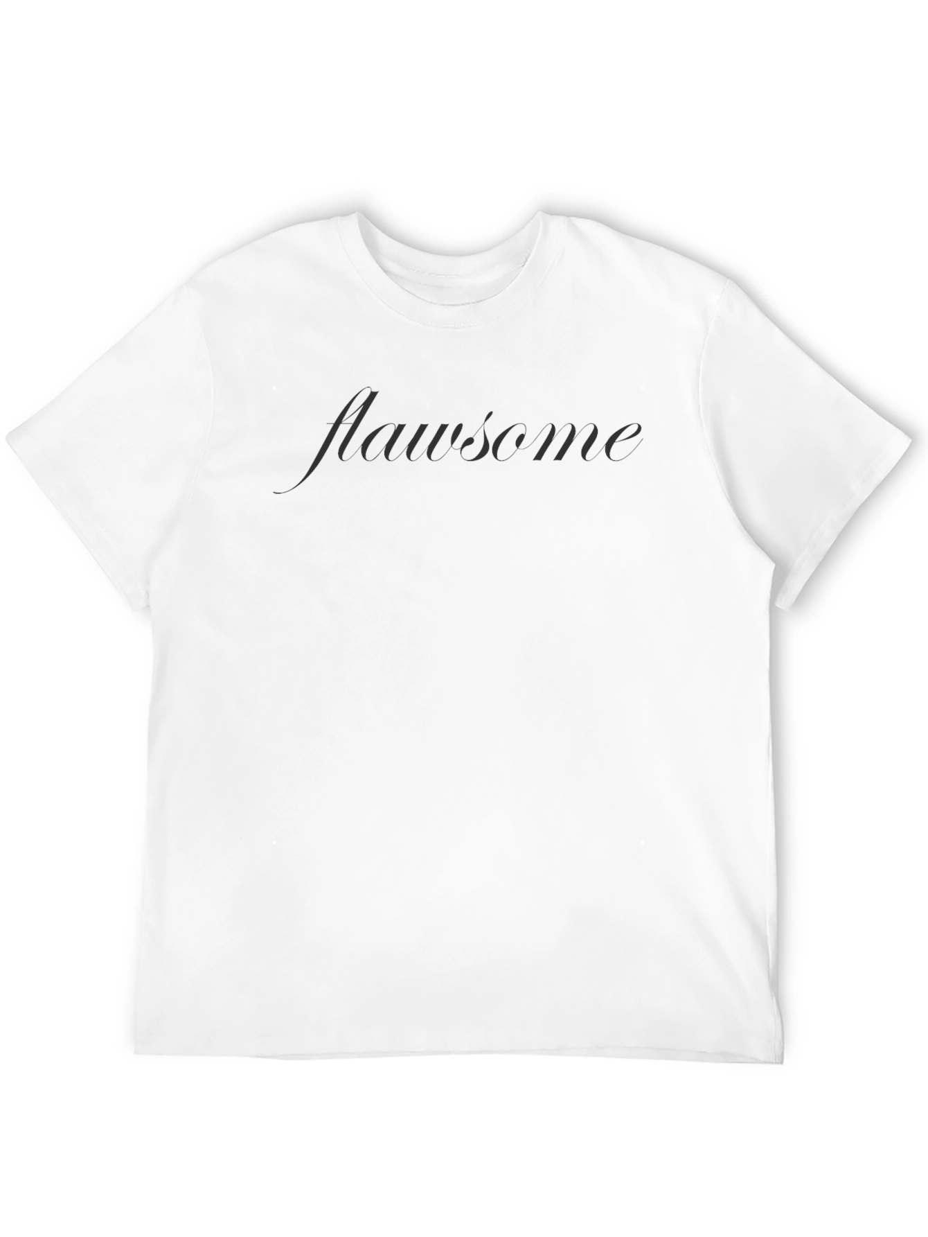 Flawsome Black T-Shirt - Embrace Your Imperfections