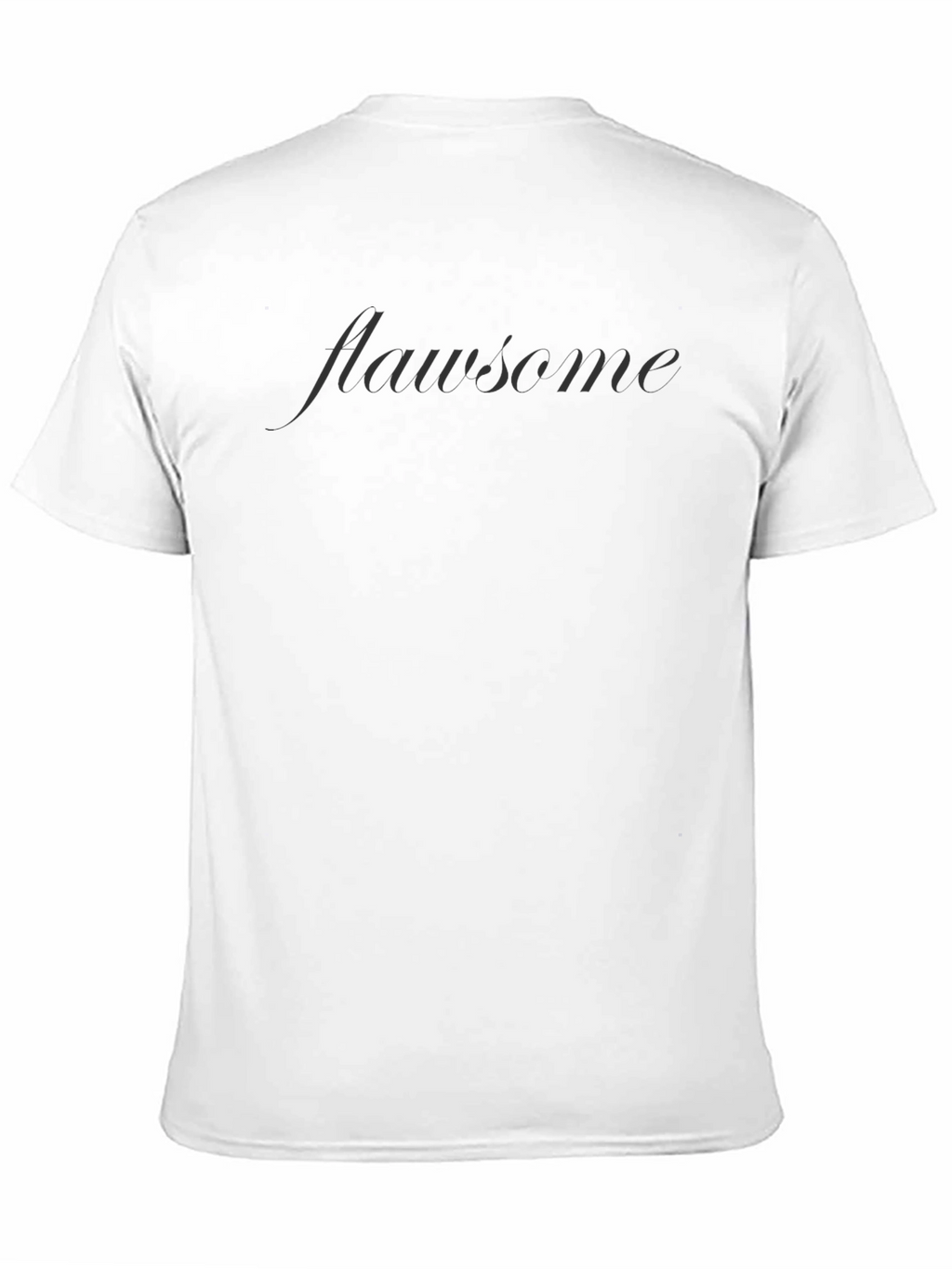Flawsome Black T-Shirt - Embrace Your Imperfections