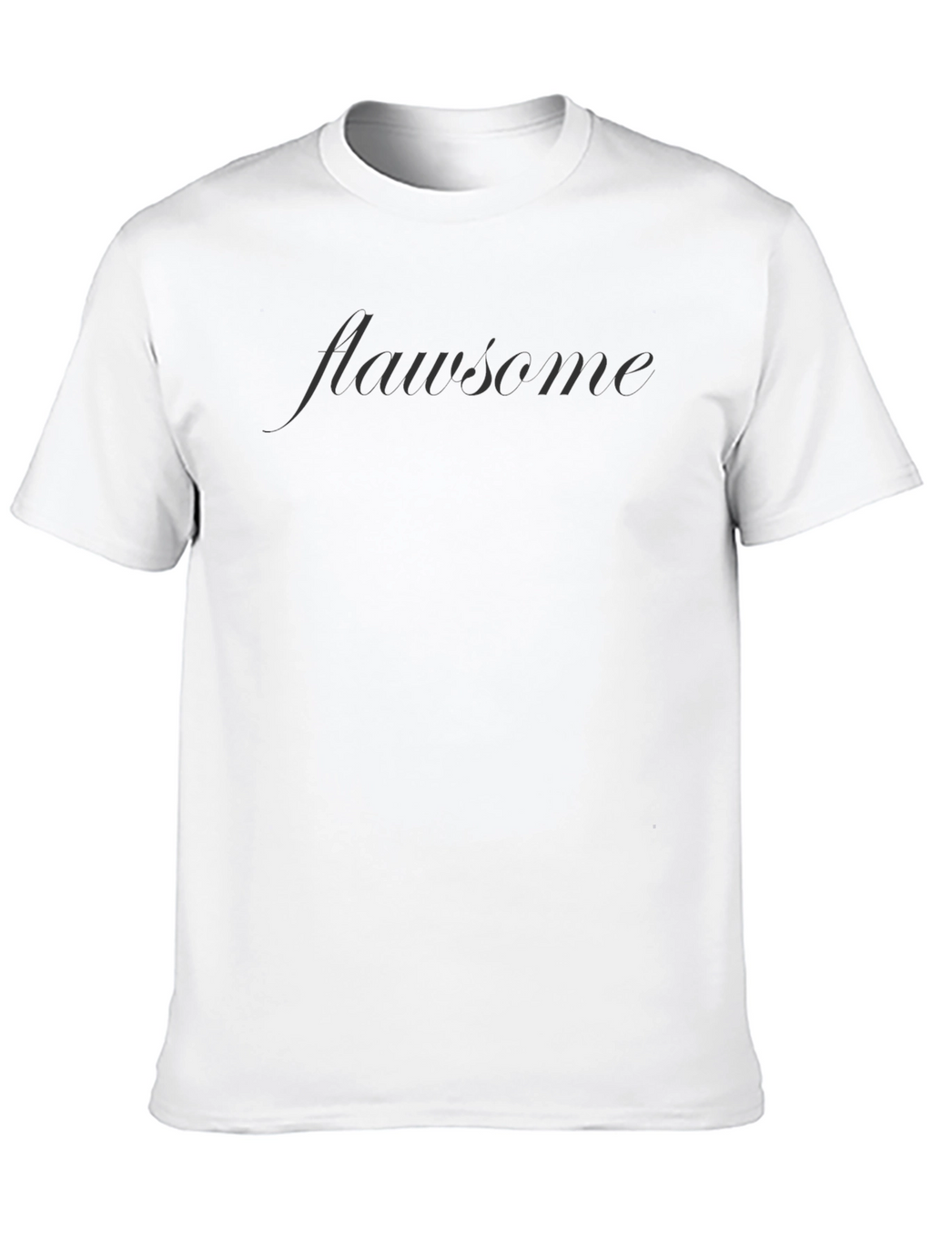 Flawsome Black T-Shirt - Embrace Your Imperfections