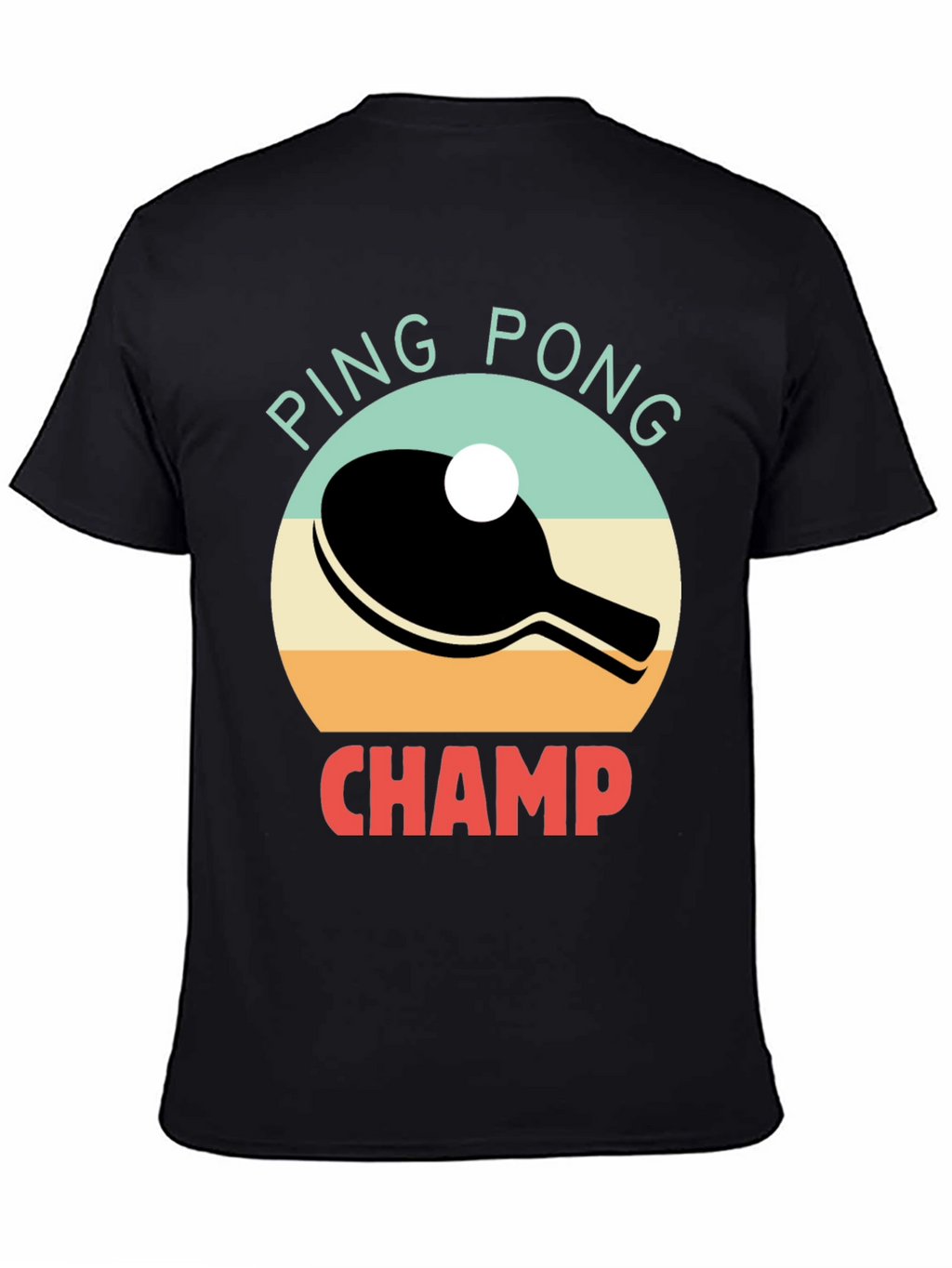 Ping Pong Champ Graphic Tee - Table Tennis T-Shirt
